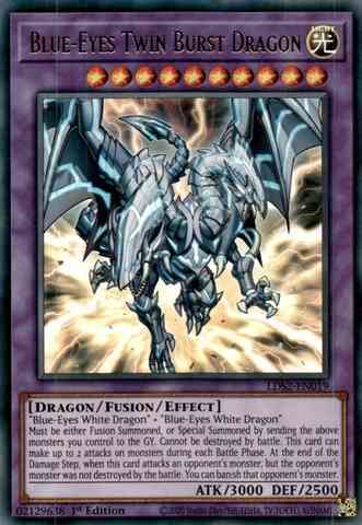 Yu-Gi-Oh! Blue-Eyes Twin Burst Dragon - LDS2-EN019 - Ultra Rare - 1st Edition