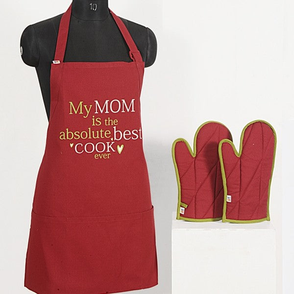 Swayam India Mom Best Cook Graffiti Apron -apg-g011 - view 2