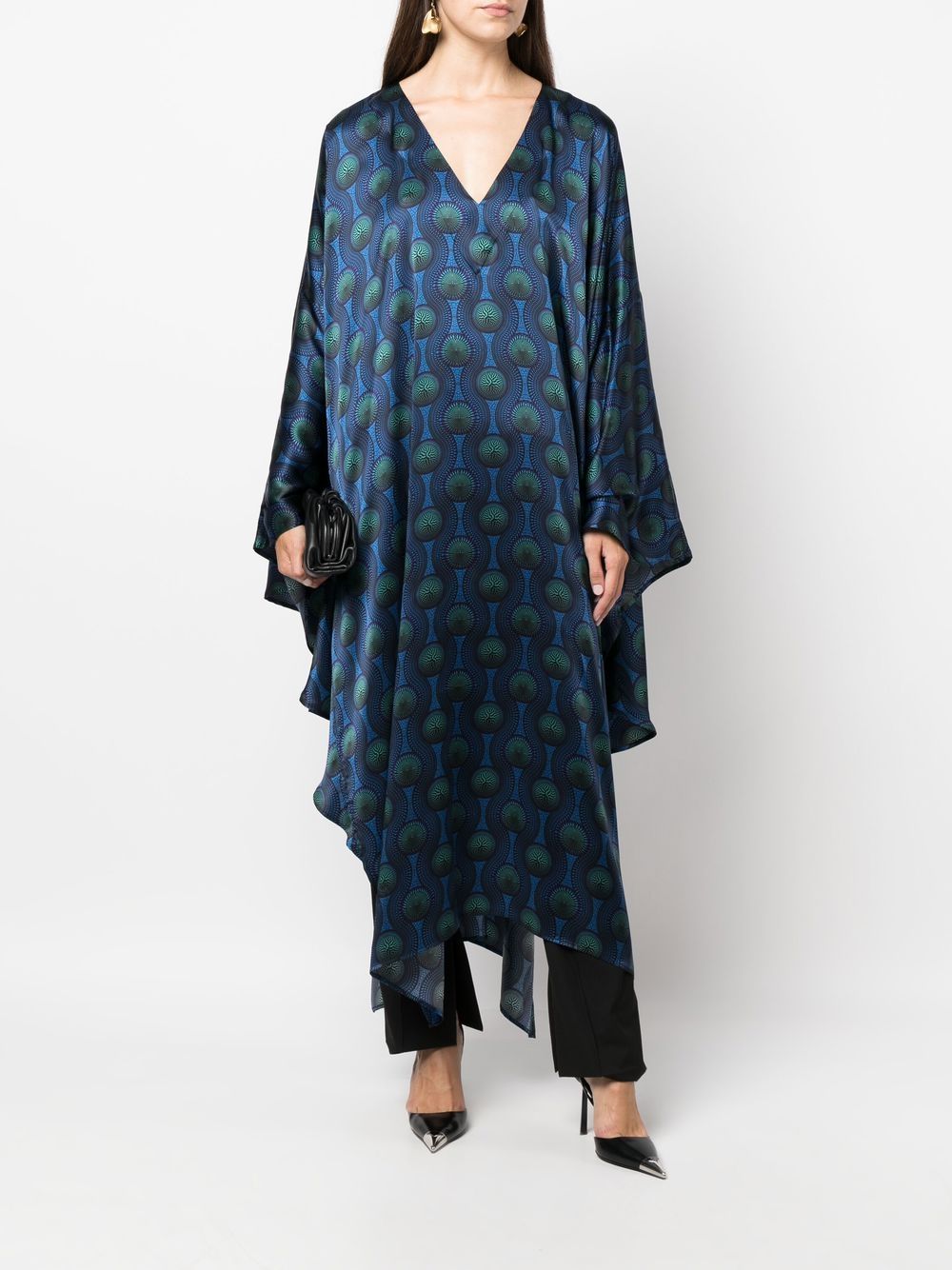 Ozwald Boateng Printed silk kaftan – Silk 95%, Elastane 5% - view 4
