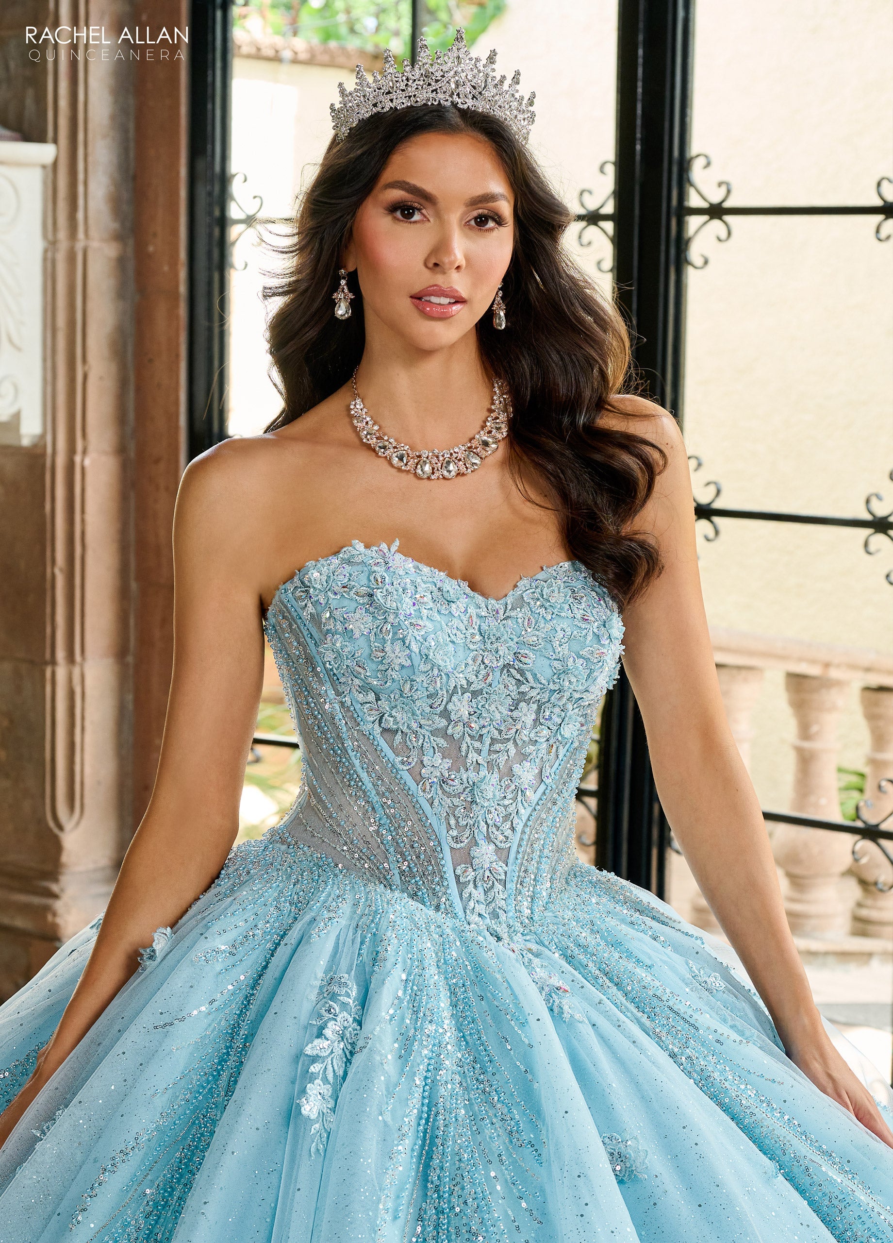Mary's Bridal Strapless Cape Quinceanera Dress by Rachel Allan RQ1162 - view 13