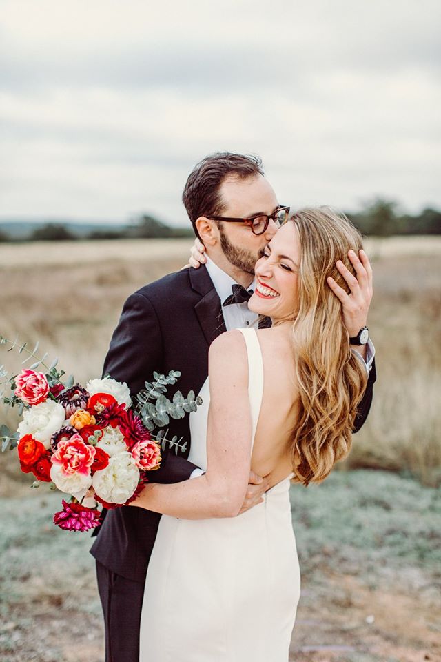fiftyflowers.com Colorful Winter Wedding