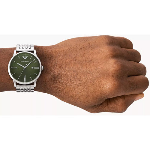 Emporio Armani Minimalist Green Dial Men 42mm AR11644 - view 2