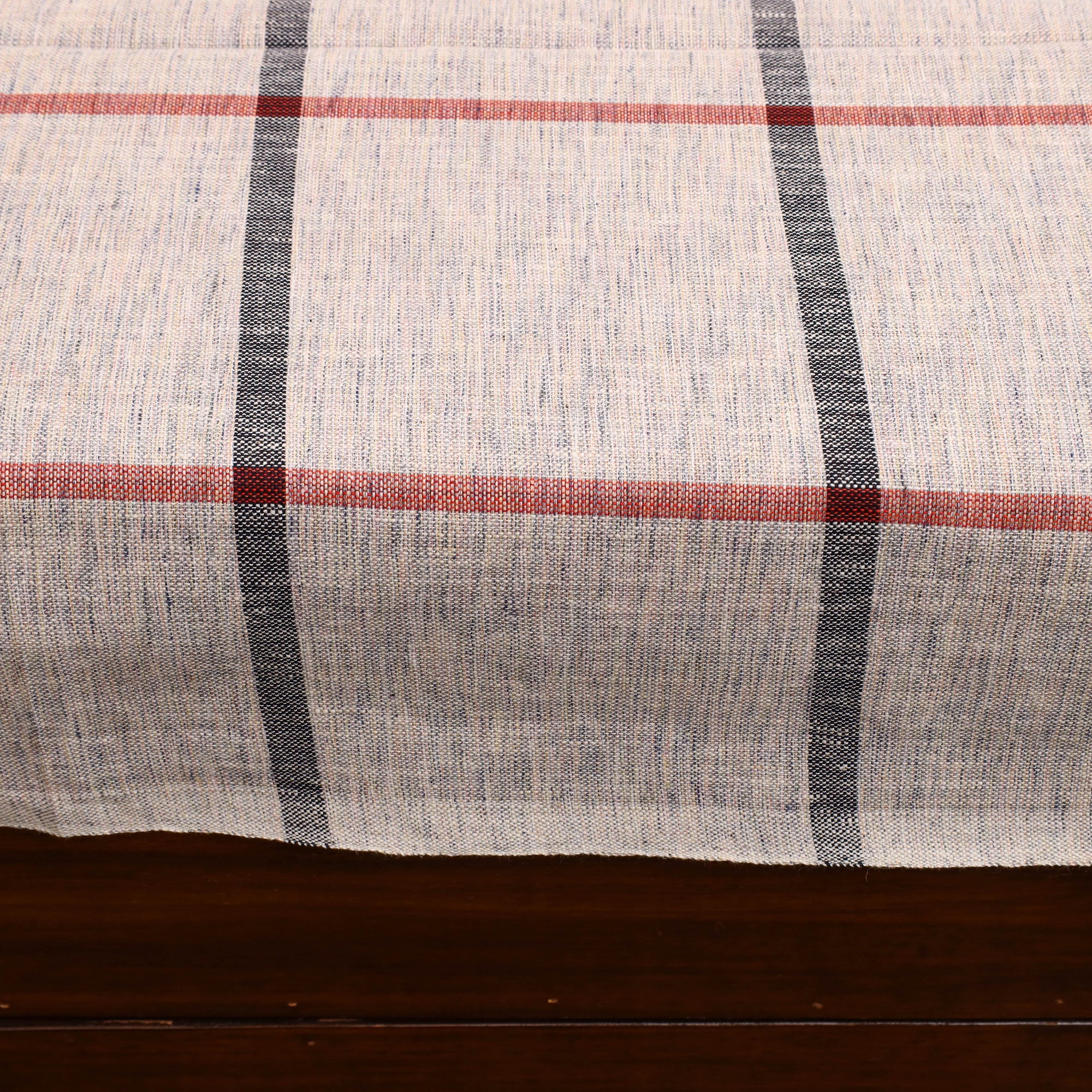 GWALIOR HANDLOOMS Beige - Plain Cotton Single Handloom Bed Cover (90 x 60 in) 75 - view 4