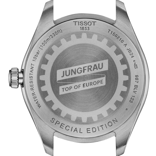 Tissot T-Classic PR 100 Jungfraubahn Quartz 34mm Silver Dial Women T1502101103101 - view 2