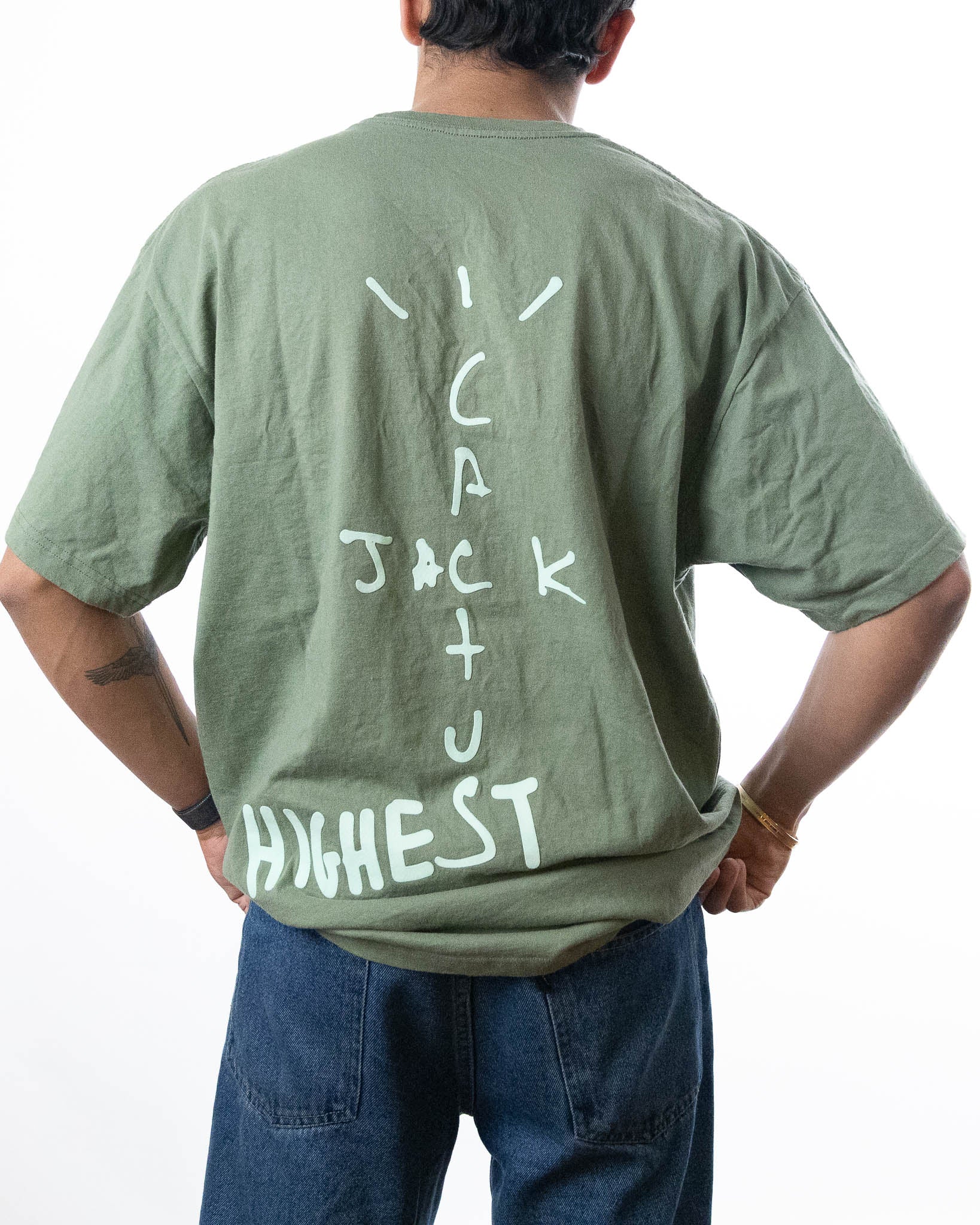 Travis Scott x Jordan Cactus Highest T-Shirt 'Olive' - view 2
