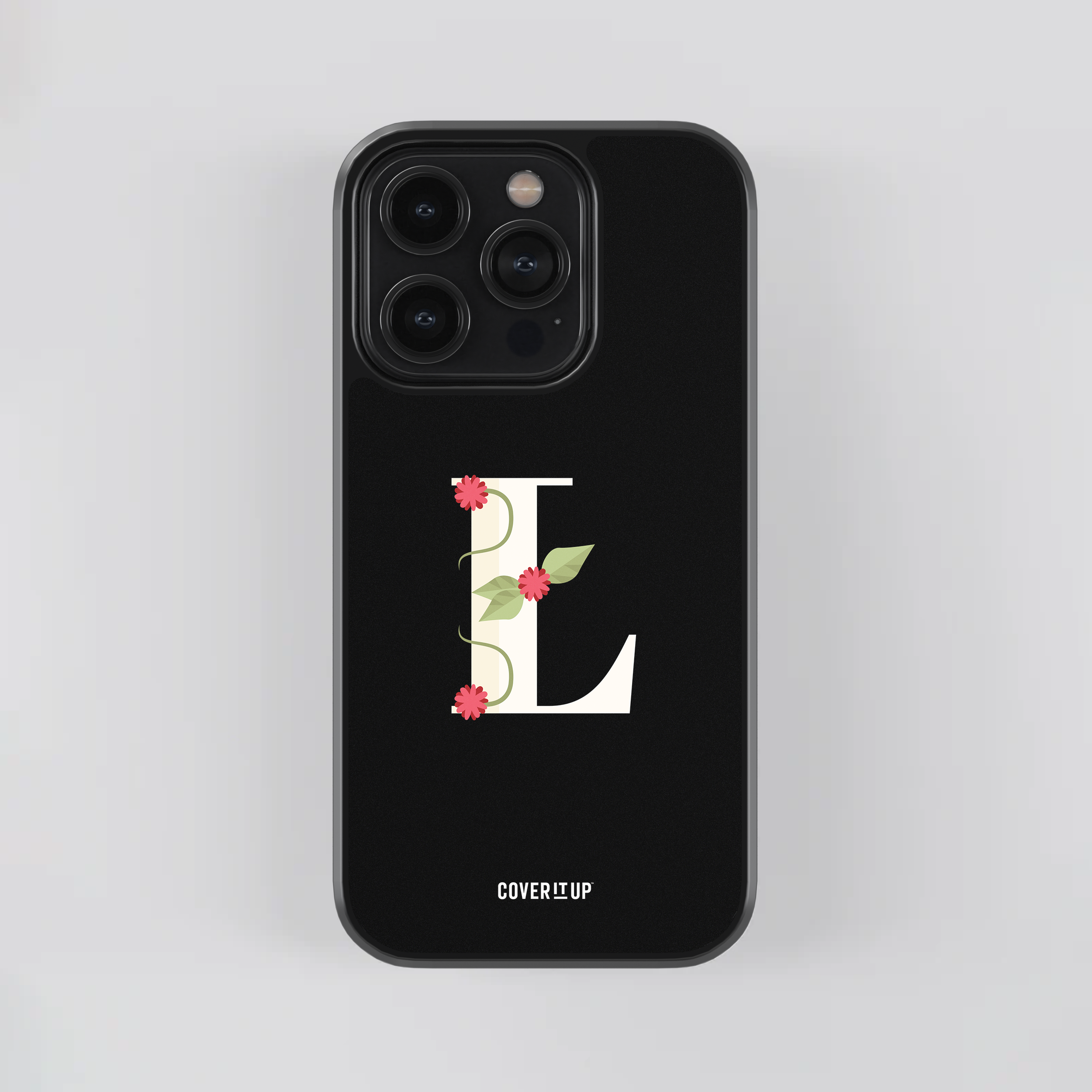 Design Phone Cases Limited Edition Floral Initial Glass Case - view 24