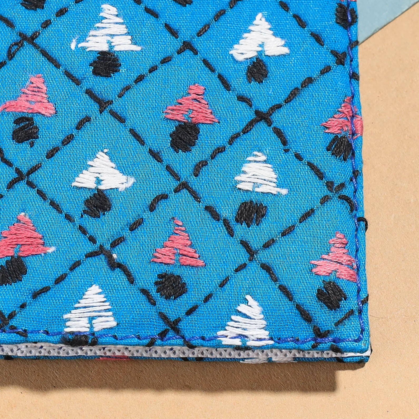 ASALKAAR Bengal Kantha Work Handcrafted Notepad (4 x 3 in) - view 2