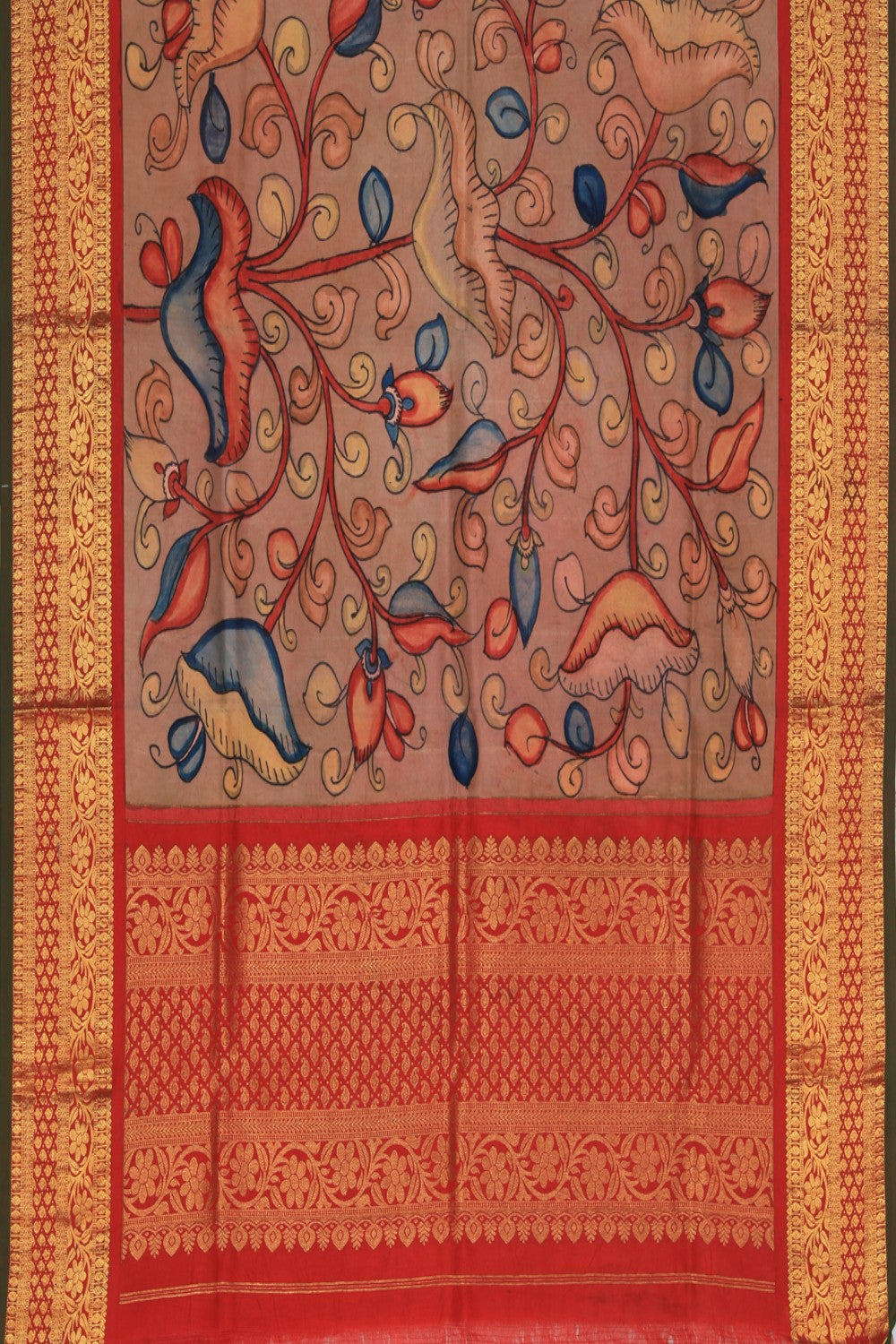 Kalanjali Kalamkari Painted Dupatta - view 3