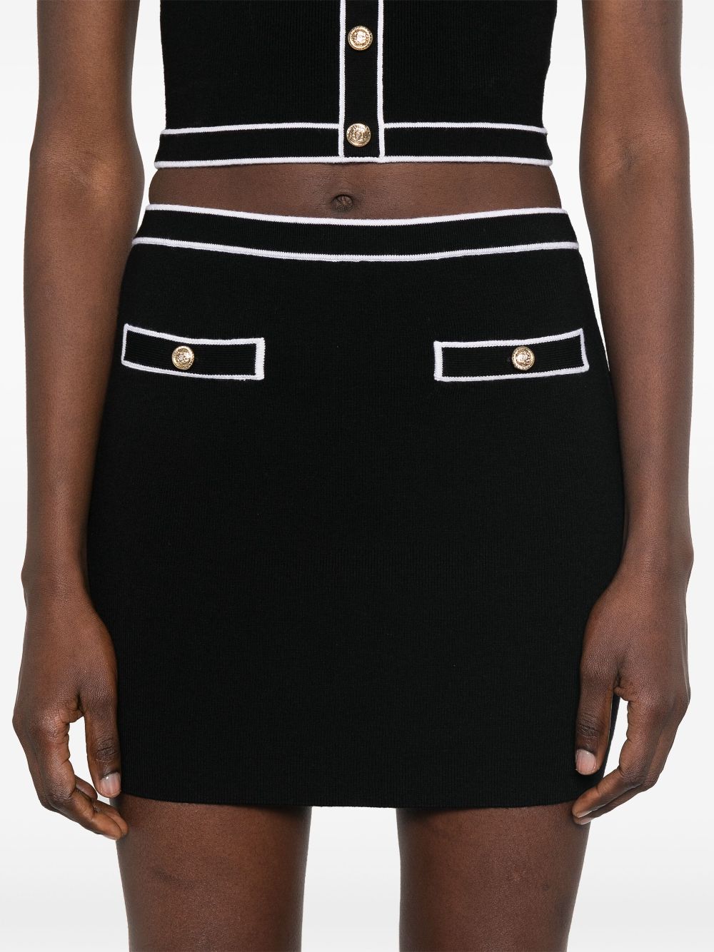 Alice + Olivia Cotton mini skirt - view 2