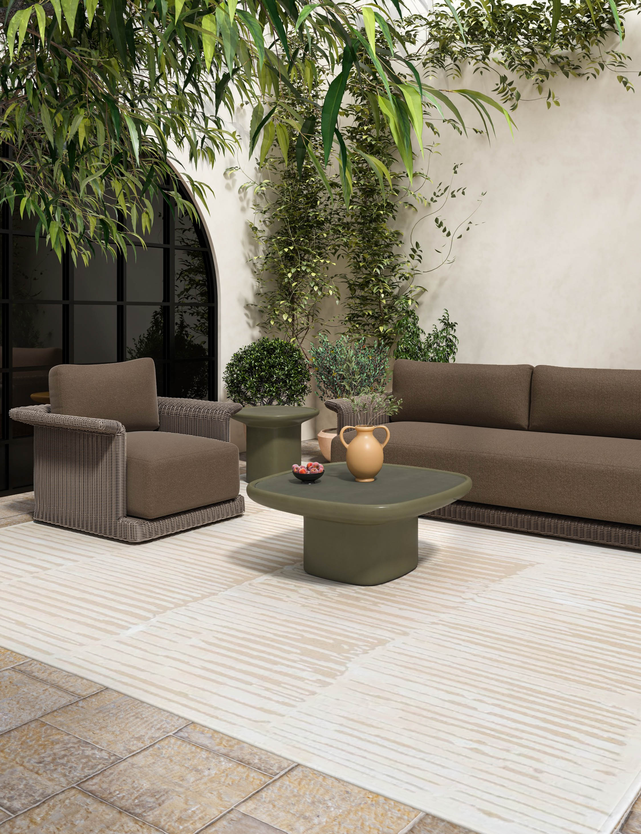 Lulu and Georgia Camino Indoor / Outdoor Square Coffee Table - view 2