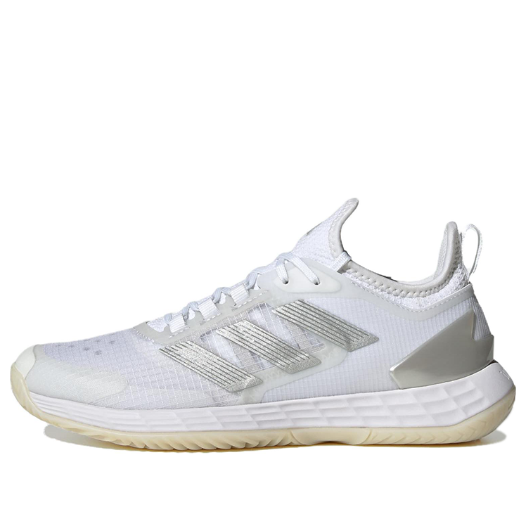 Adidas Adizero Ubersonic 4.1 Cloud White Silver Metallic Grey (Women'S)