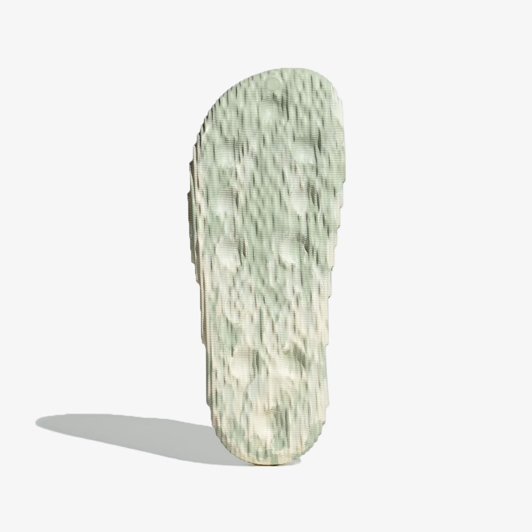 Adidas Originals | ADILETTE 22 SLIDES { CREAM WHITE/LINEN GREEN