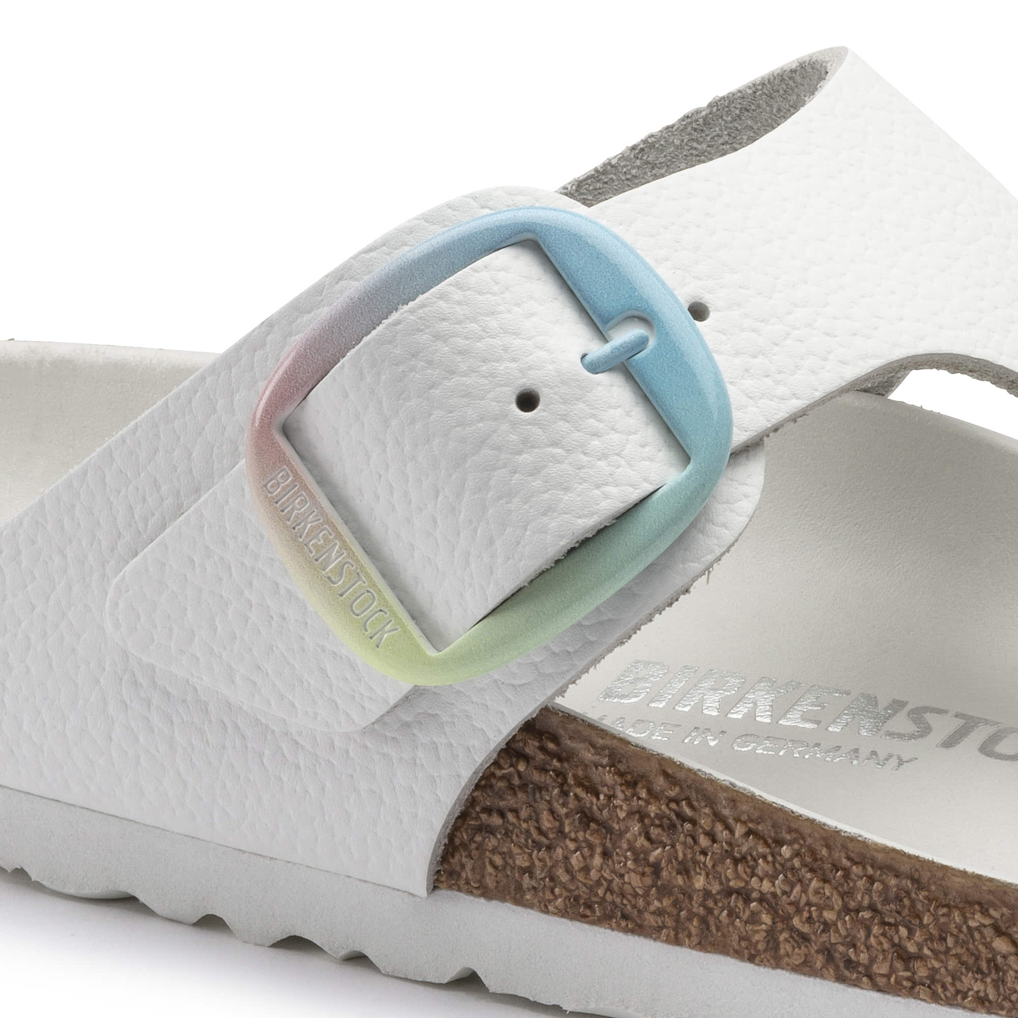 Birkenstock Gizeh Big Buckle Natural Leather – White White - view 4
