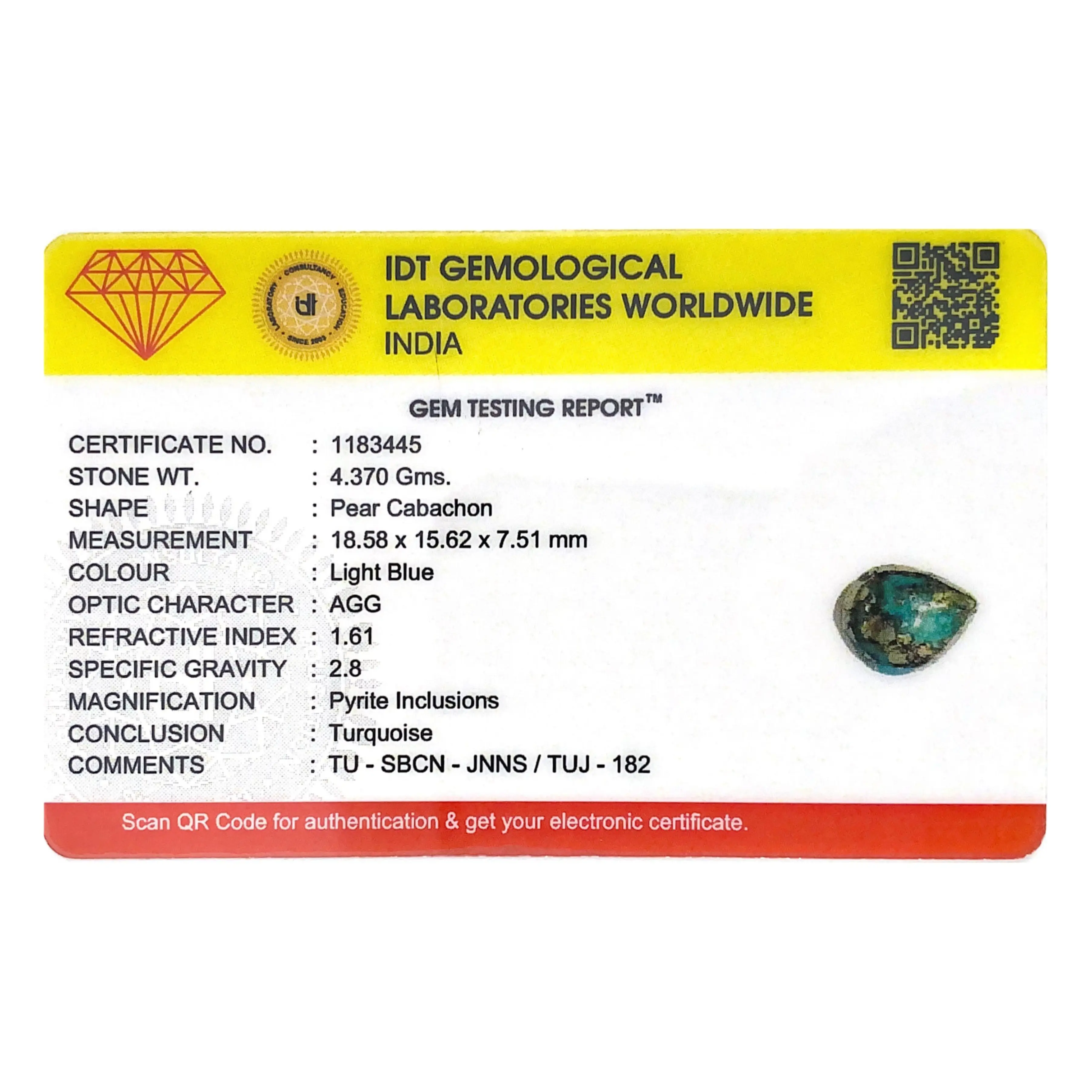 Pramogh Irani Firoza - 21.85 Carat - view 4