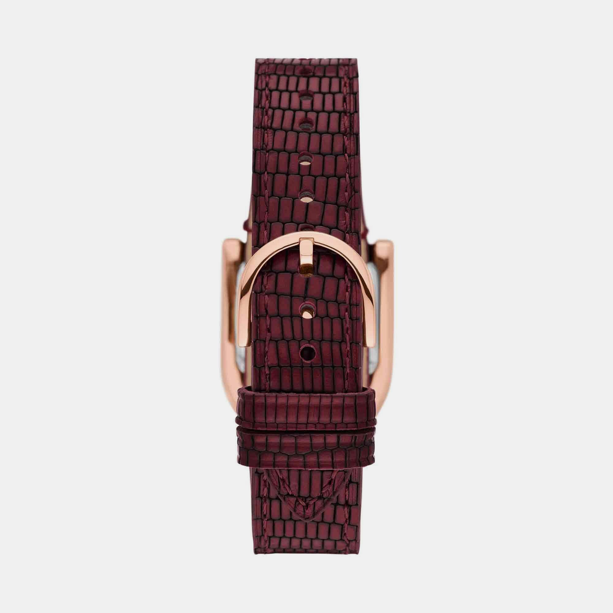 Fossil Harwell Women Quartz Rose Gold Dial Analog Leather Watch ES5301 - view 2