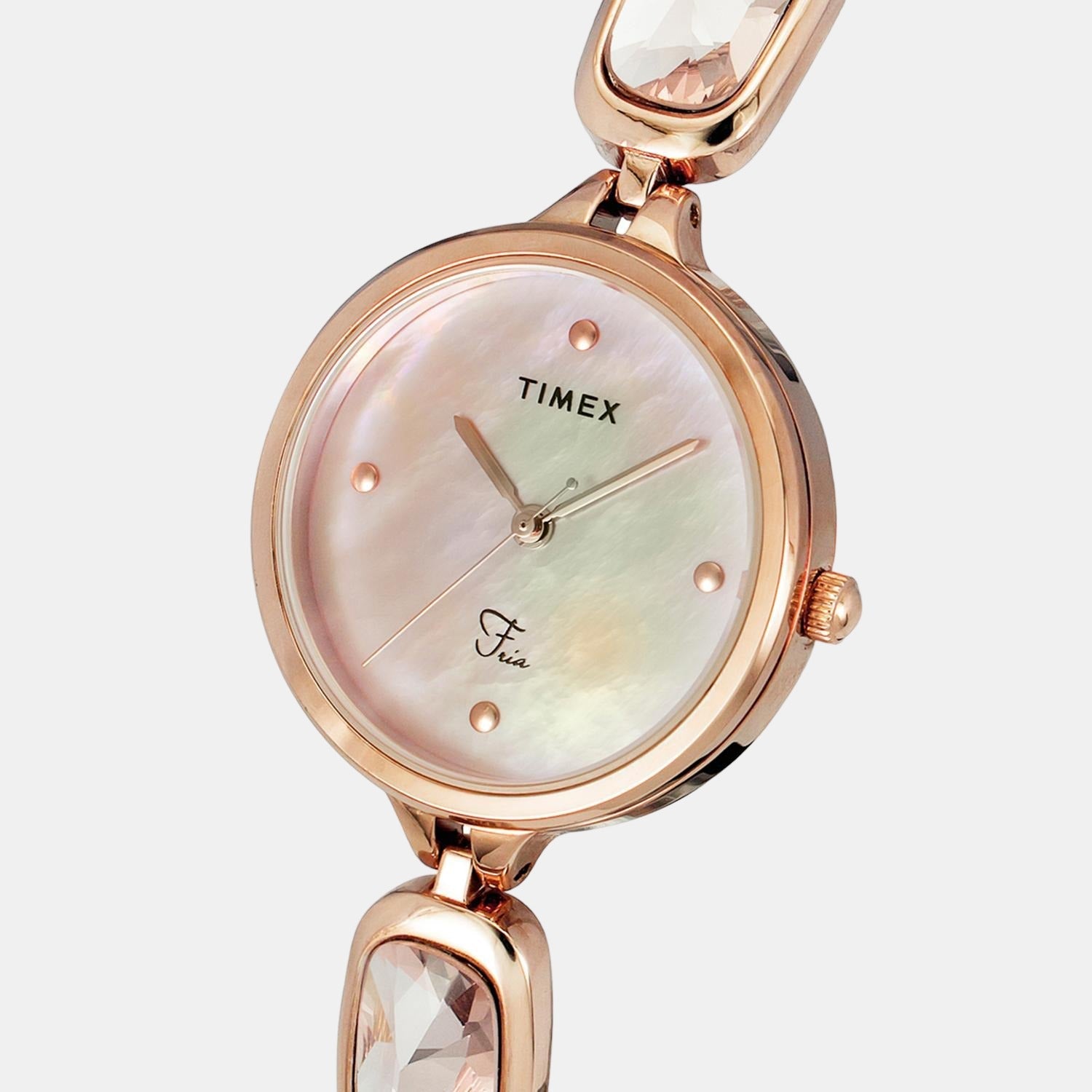Timex Fria Women Quartz Two Tone Dial Analog Stainless Steel Watch TWEL15902 - view 5