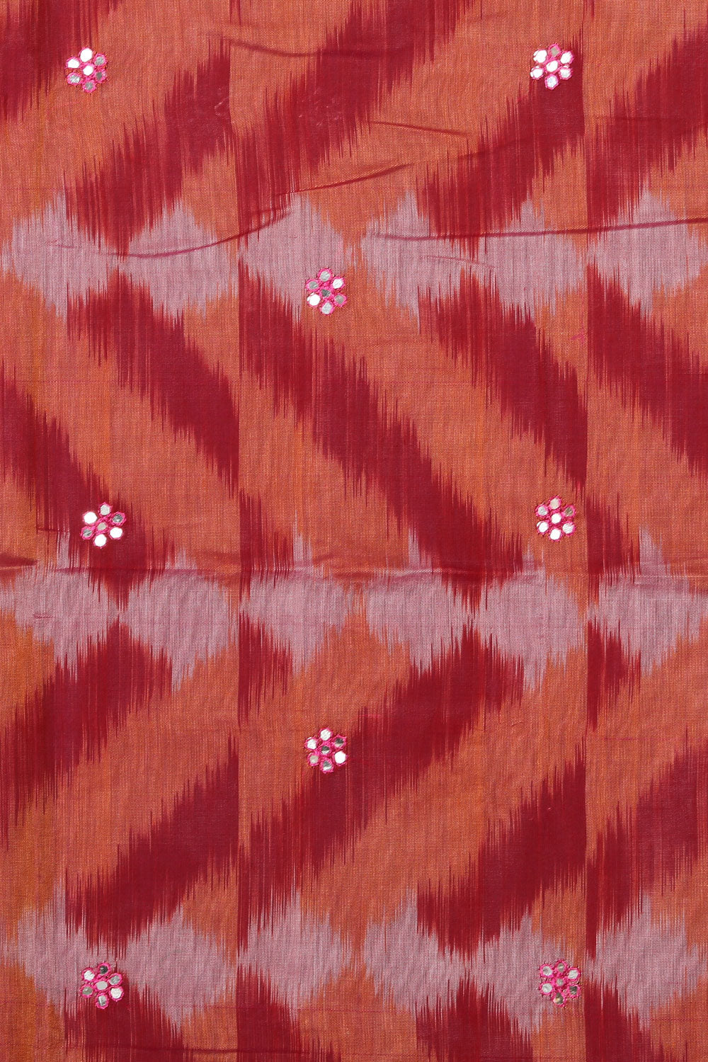 Kalanjali Ikat Cotton-Silk Pink Saree – Women's - view 2