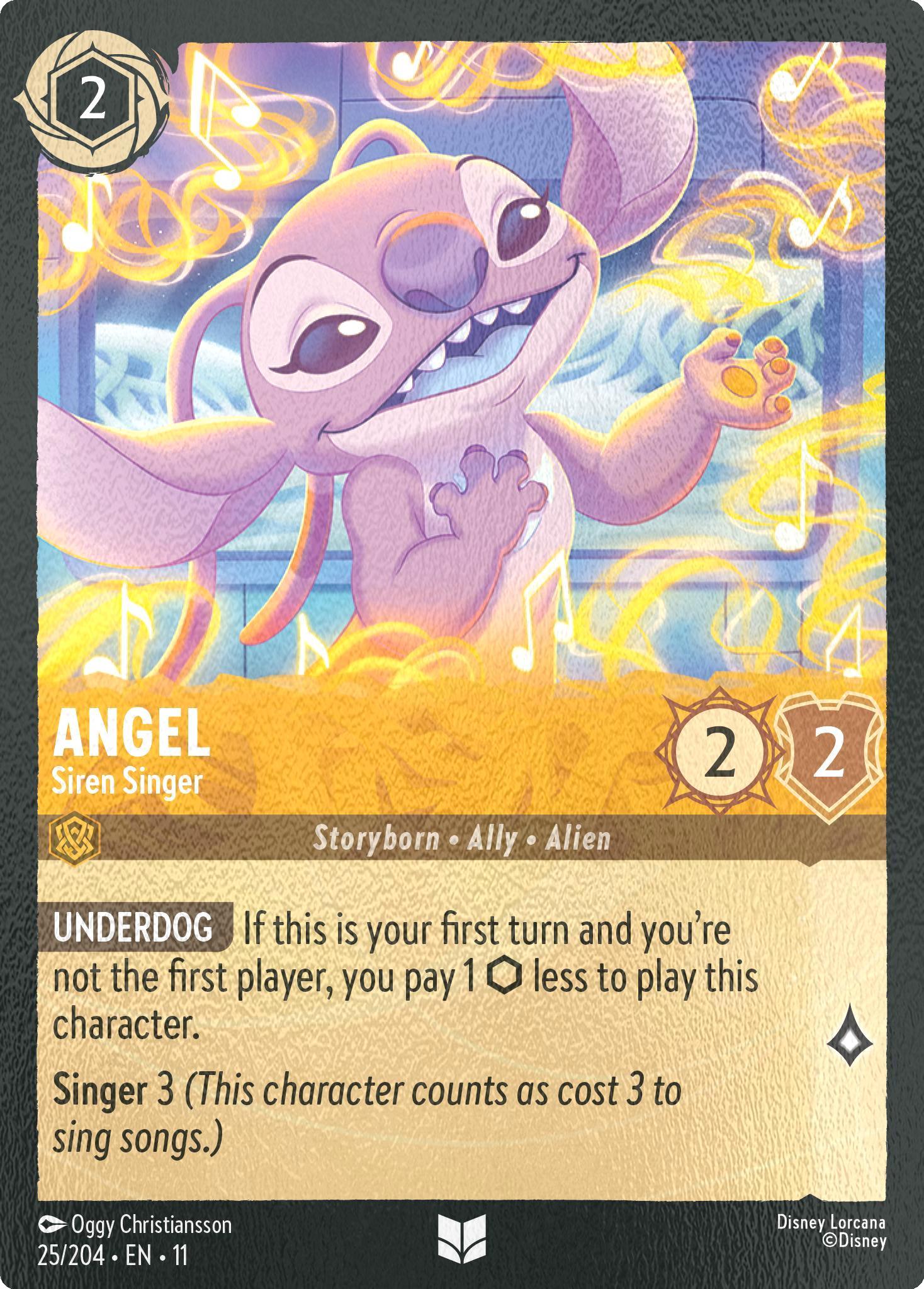 204 winterspell cold – Lorcana Angel - Siren Singer - 25/204 [Winterspell] [Cold Foil]