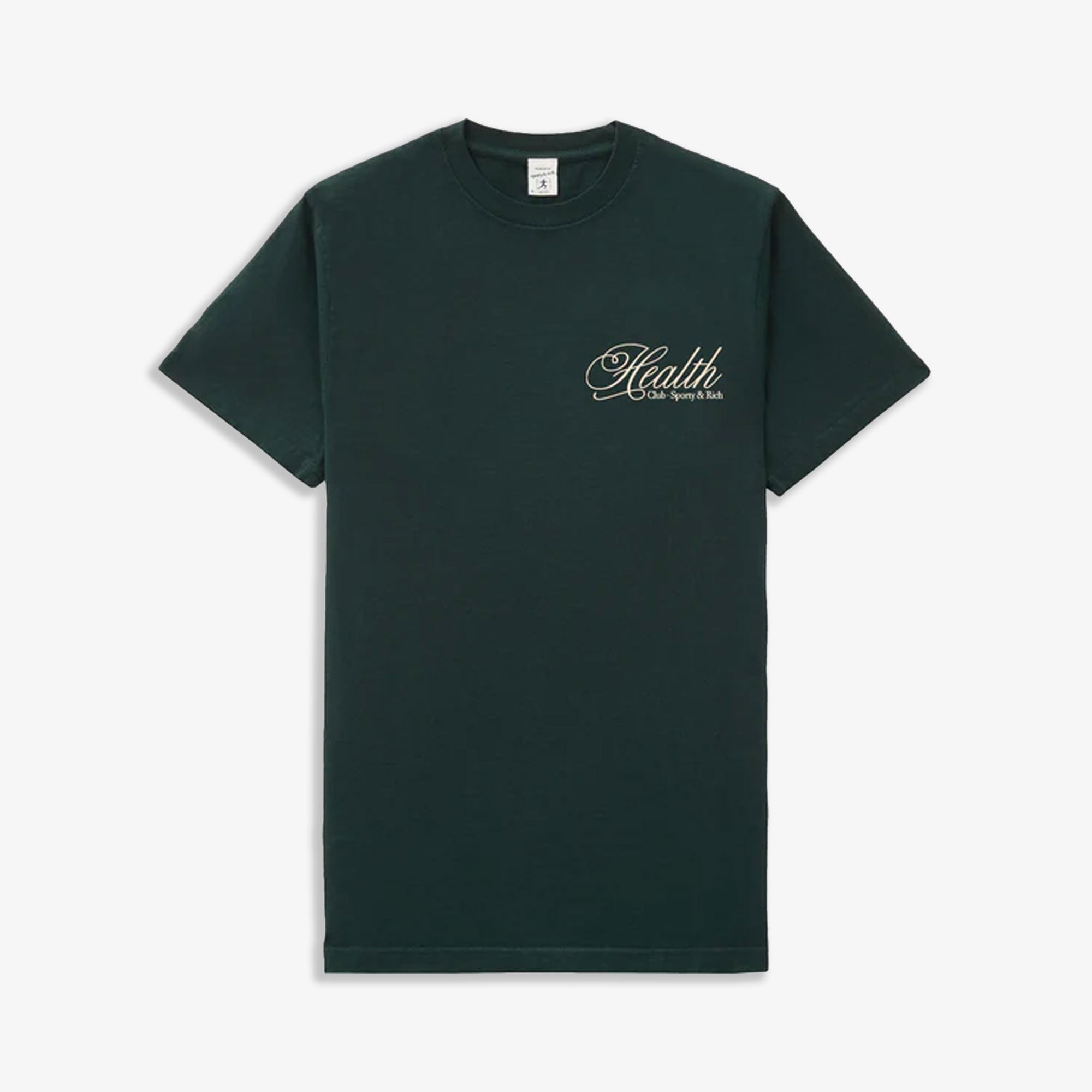 Sporty & Rich | Health Script T-shirt { Green - view 4