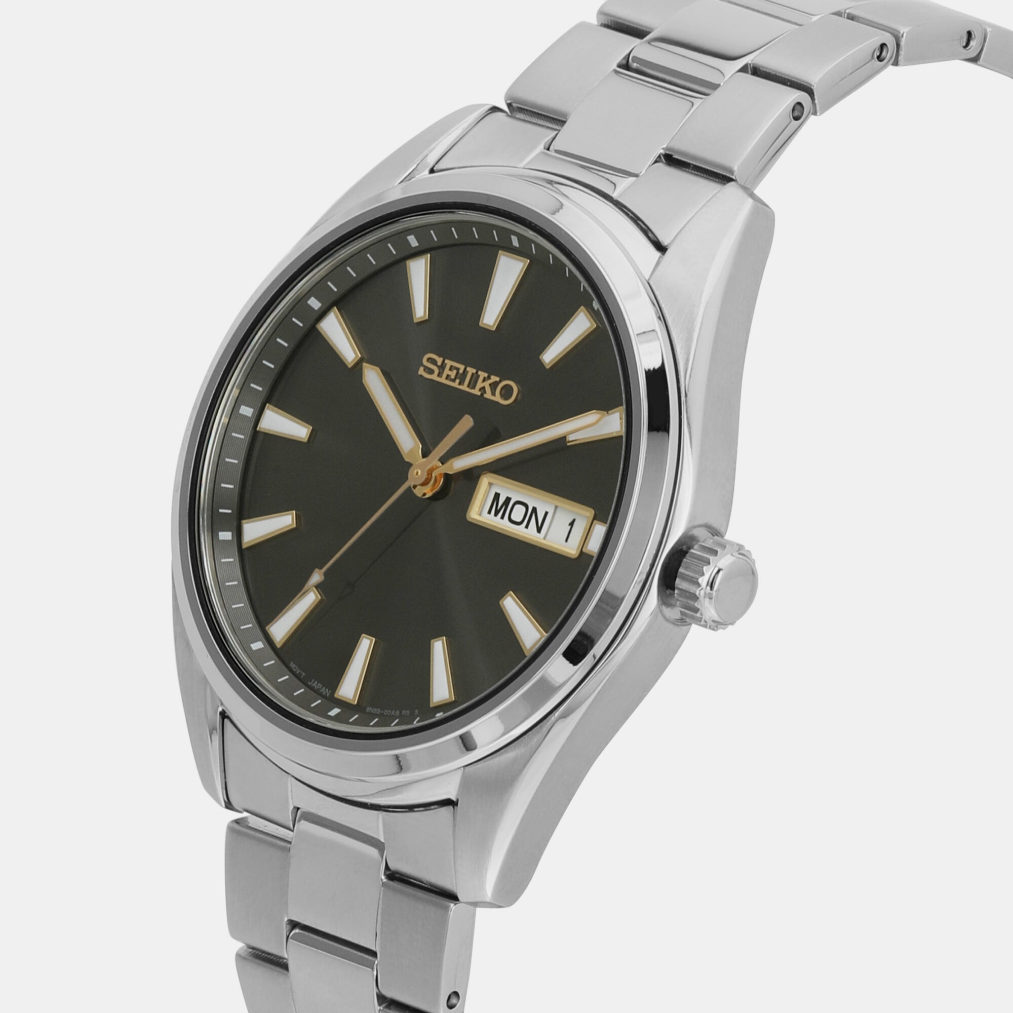 Seiko Dress Men Quartz Black Dial Analog Stainless Steel Watch SUR307P1 - view 2