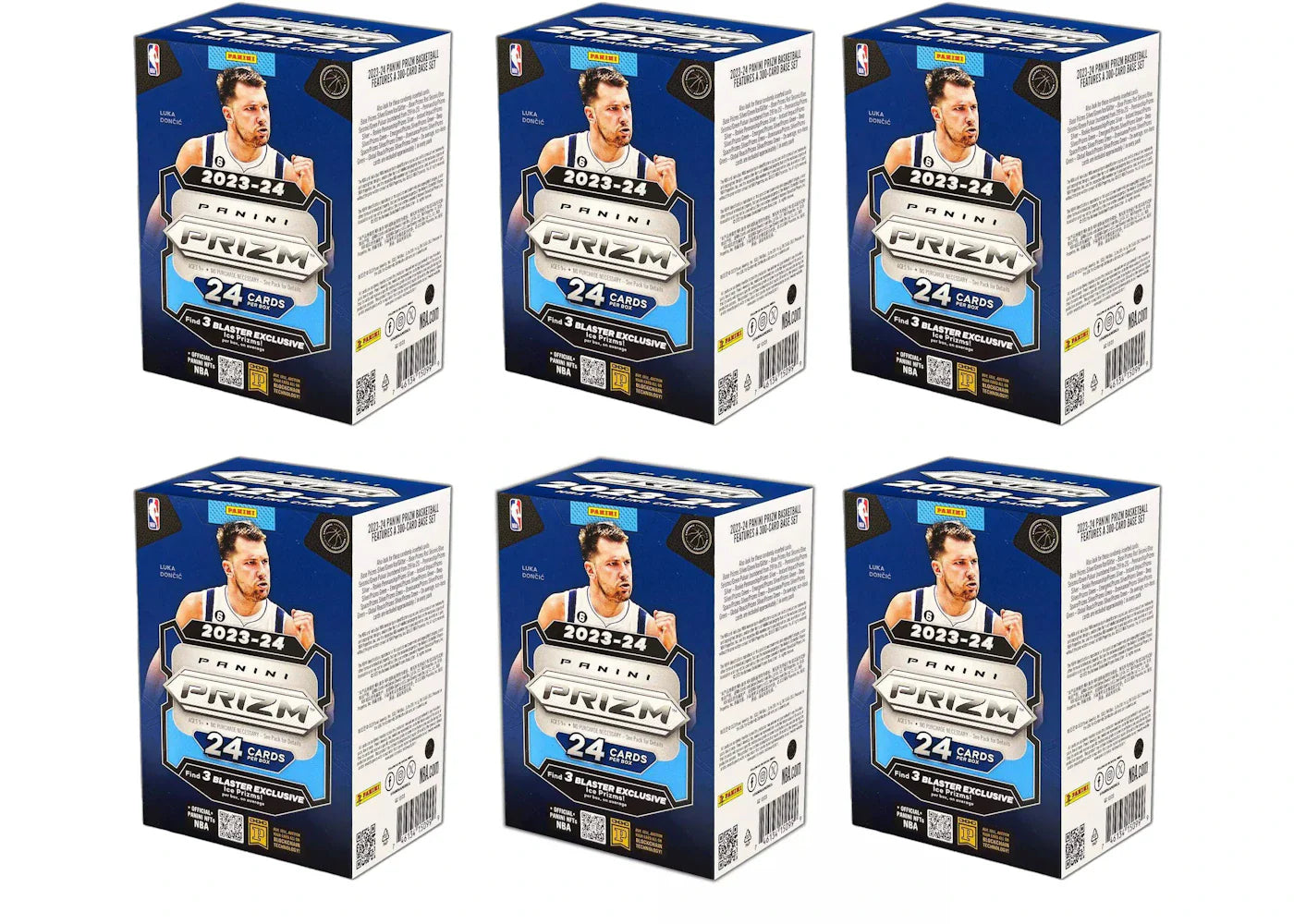 2023-24 Panini Prizm Basketball Blaster Box (Ice Prizms) 6x Lot