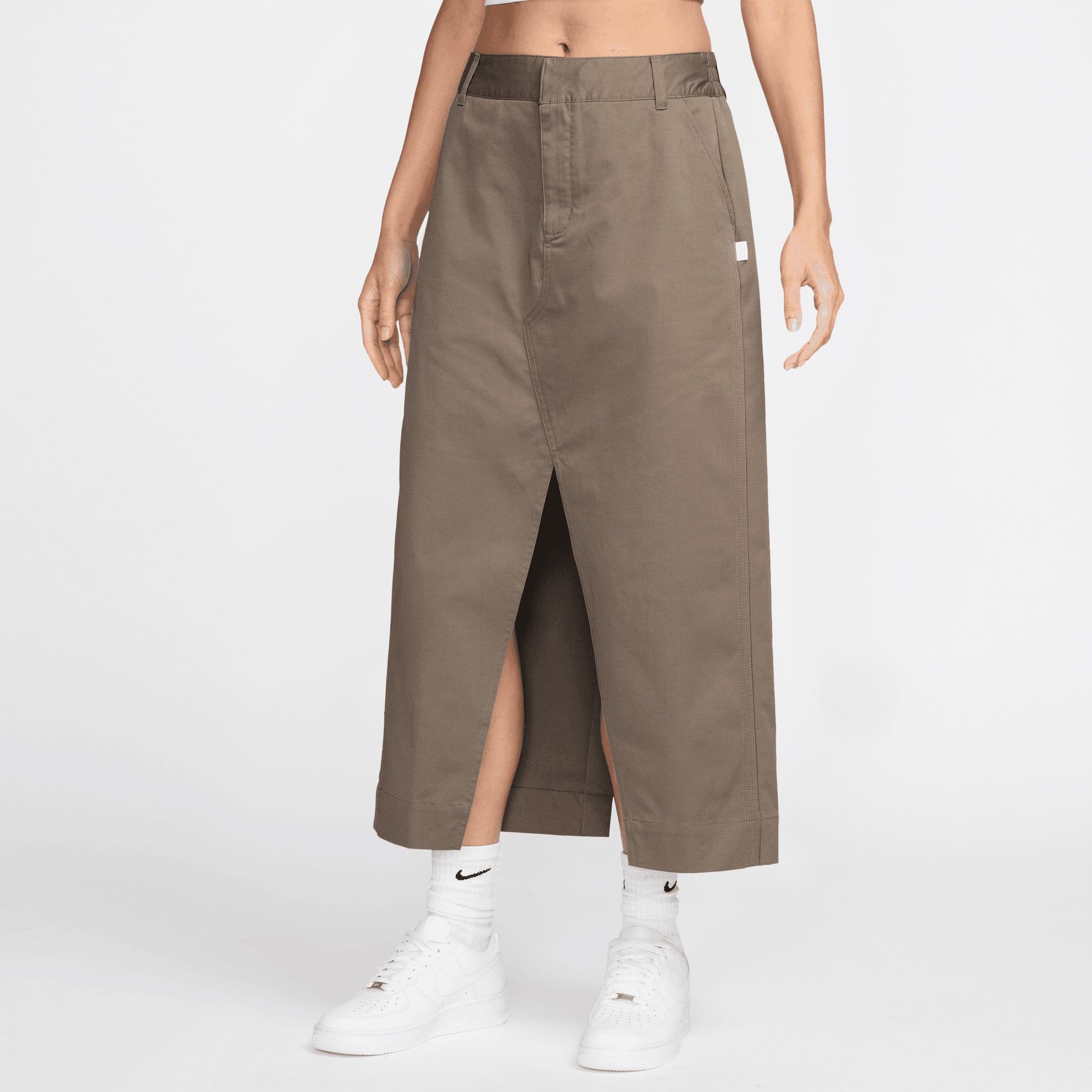 Jordan | TWILL SKIRT { MINK BROWN/MINK BROWN - view 4