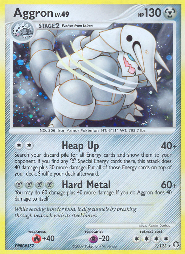 Rare holo dp2-1 – Pokémon Aggron - 1/123 - Rare Holo [dp2-1] [Holo] - Aggron - 1/123 - Rare Holo