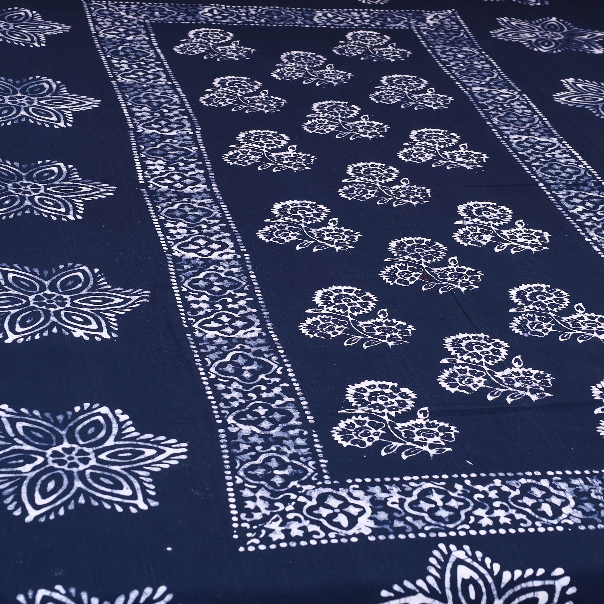 BATIK BY MD. SHARIFF Blue - Cotton Hand Batik Print Single Bedsheet (91 x 57 ) 07 - view 2