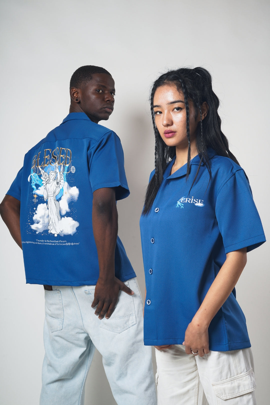 Cerise Clothing Wings Of Grace Bowling Shirt - view 7