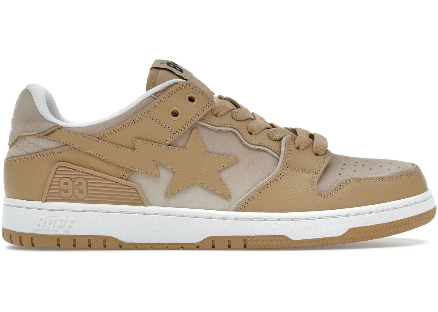 BAPE A Bathing Ape Sk8 Sta #4 Beige