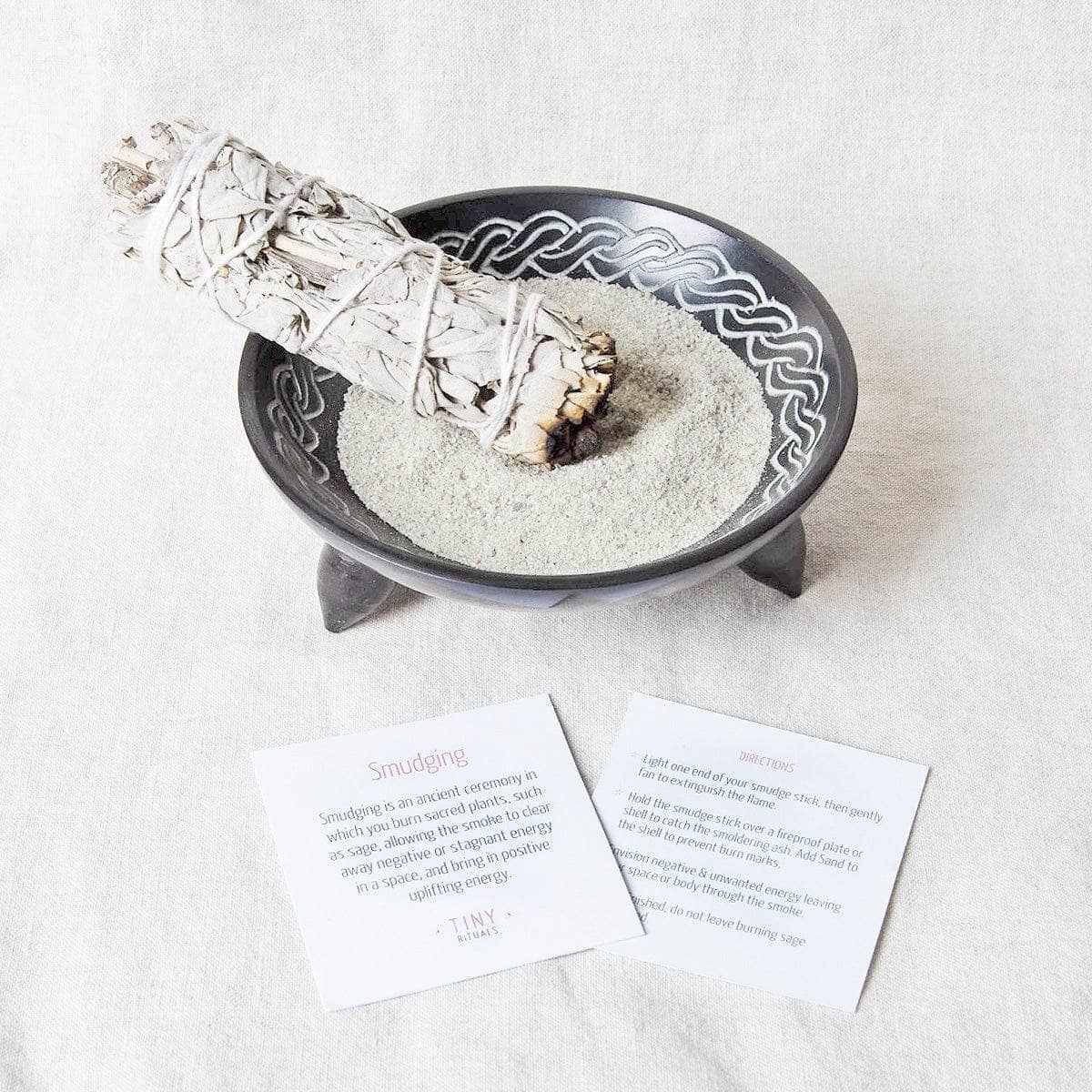 Tiny Rituals Celtic Knot Smudge Bowl or Resin Burner Kit