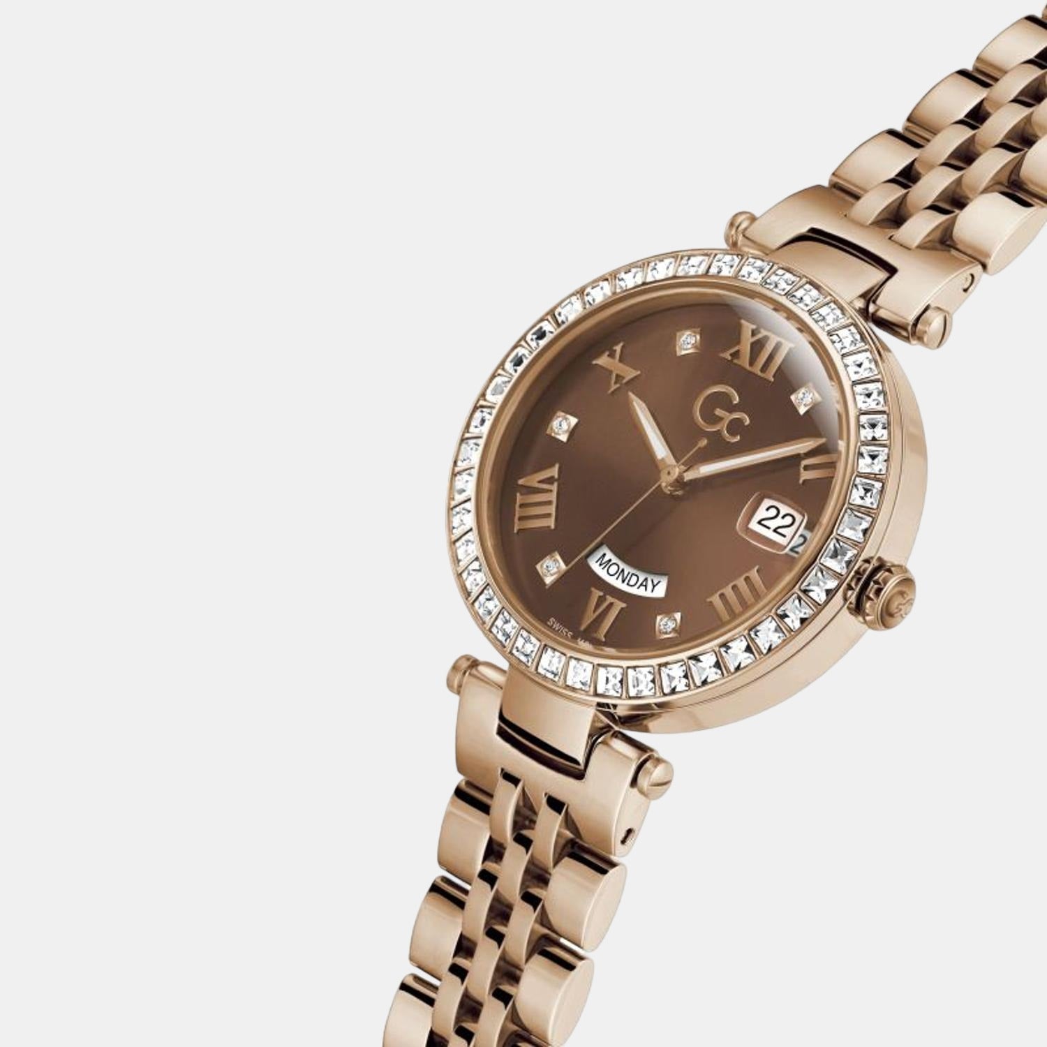 GC Flair Women Quartz Brown Dial Analog Stainless Steel Watch Z01009L4MF - view 4