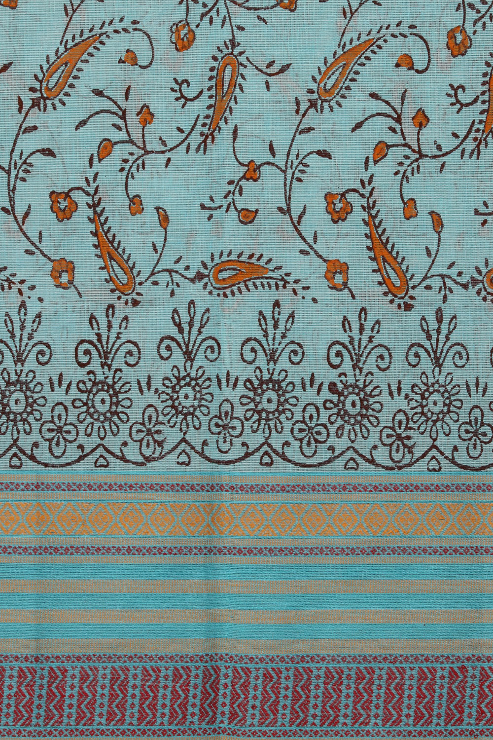 Kalanjali Ethnics Hand block printed cotton saree - view 2
