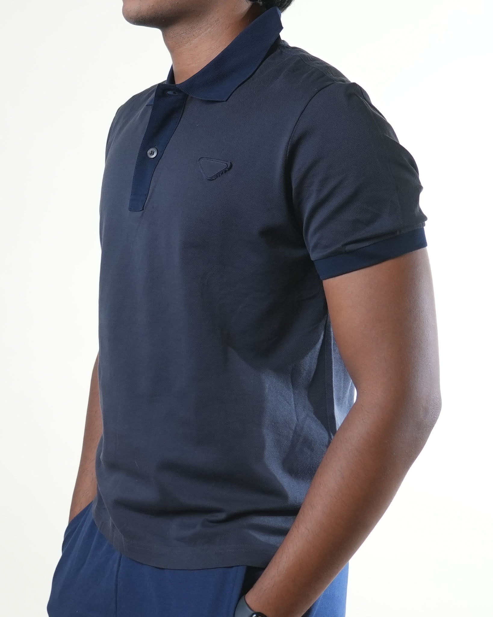 Prada Grey Collared Tshirt - view 2