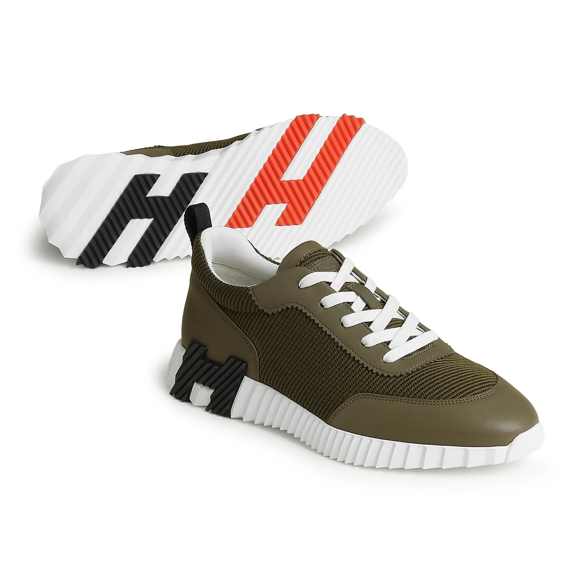 Hermès Paris Bouncing Sneaker Tundra Green - view 3