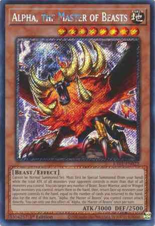 Alpha the master – Yu-Gi-Oh! Alpha, the Master of Beasts - RA01-EN022 - Platinum Secret Rare - 1st Edition