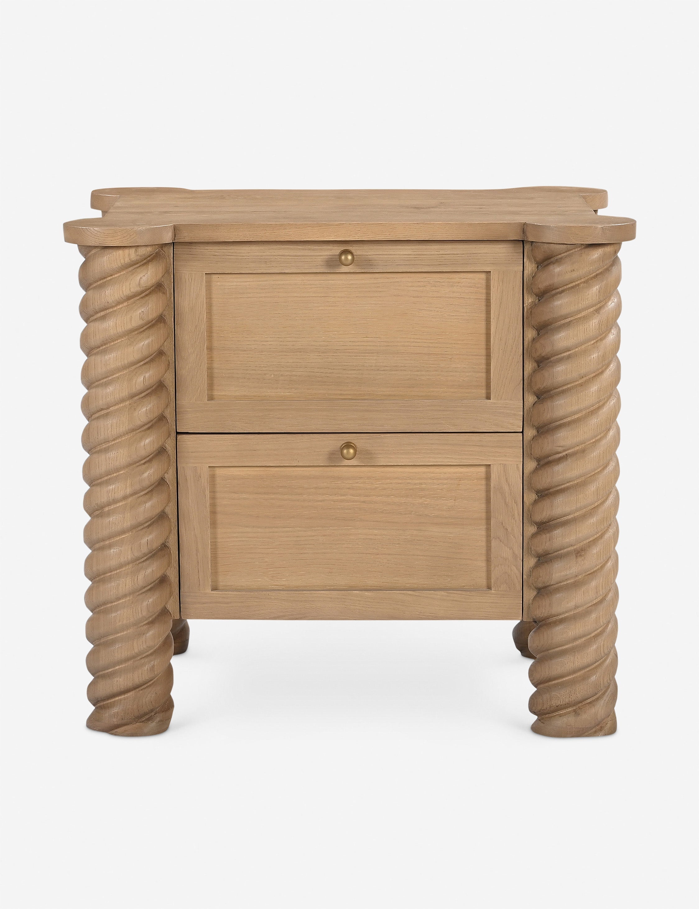 Lulu and Georgia Treccia 2-Drawer Nightstand by Gillian Segal for Moe's