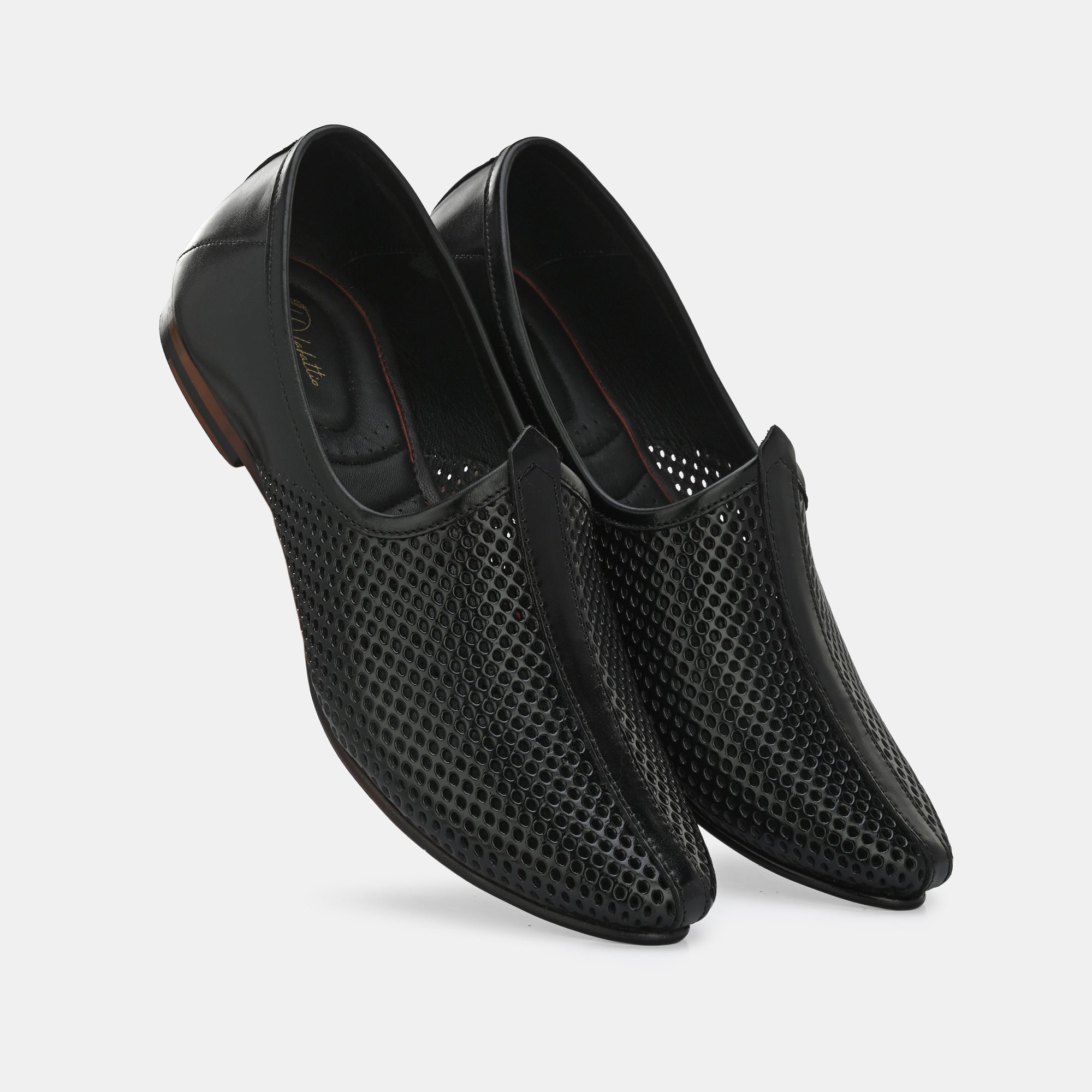 Black Malaga Jooti by Lafattio - view 2