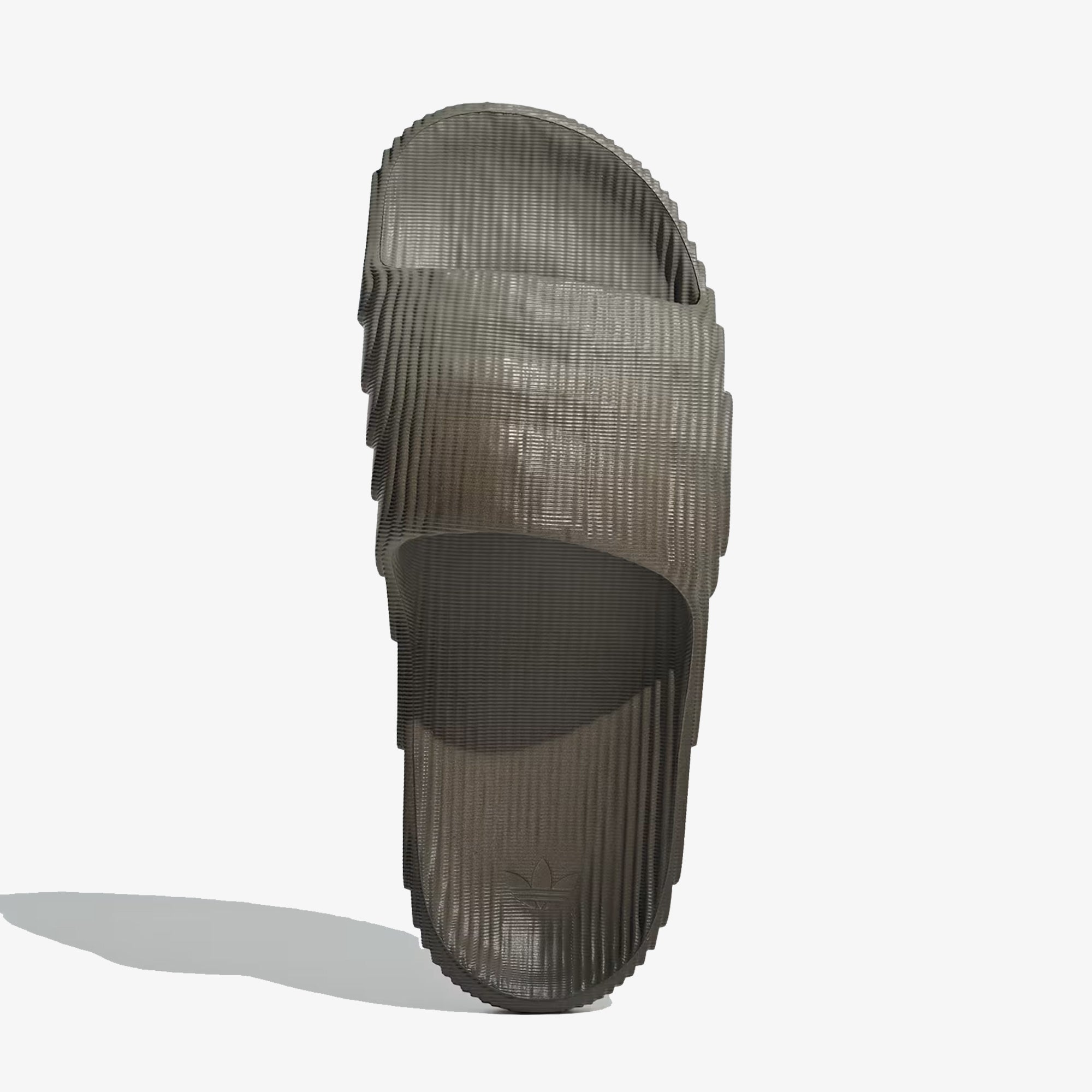 Adidas Originals | Adilette 22 Slides { Silver Pebble/shadow Olive/off White - view 2