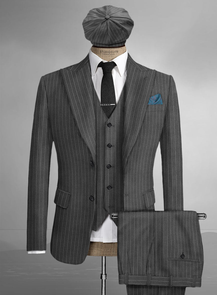 StudioSuits Thomas Shelby Peaky Blinders Gray Wool Suit