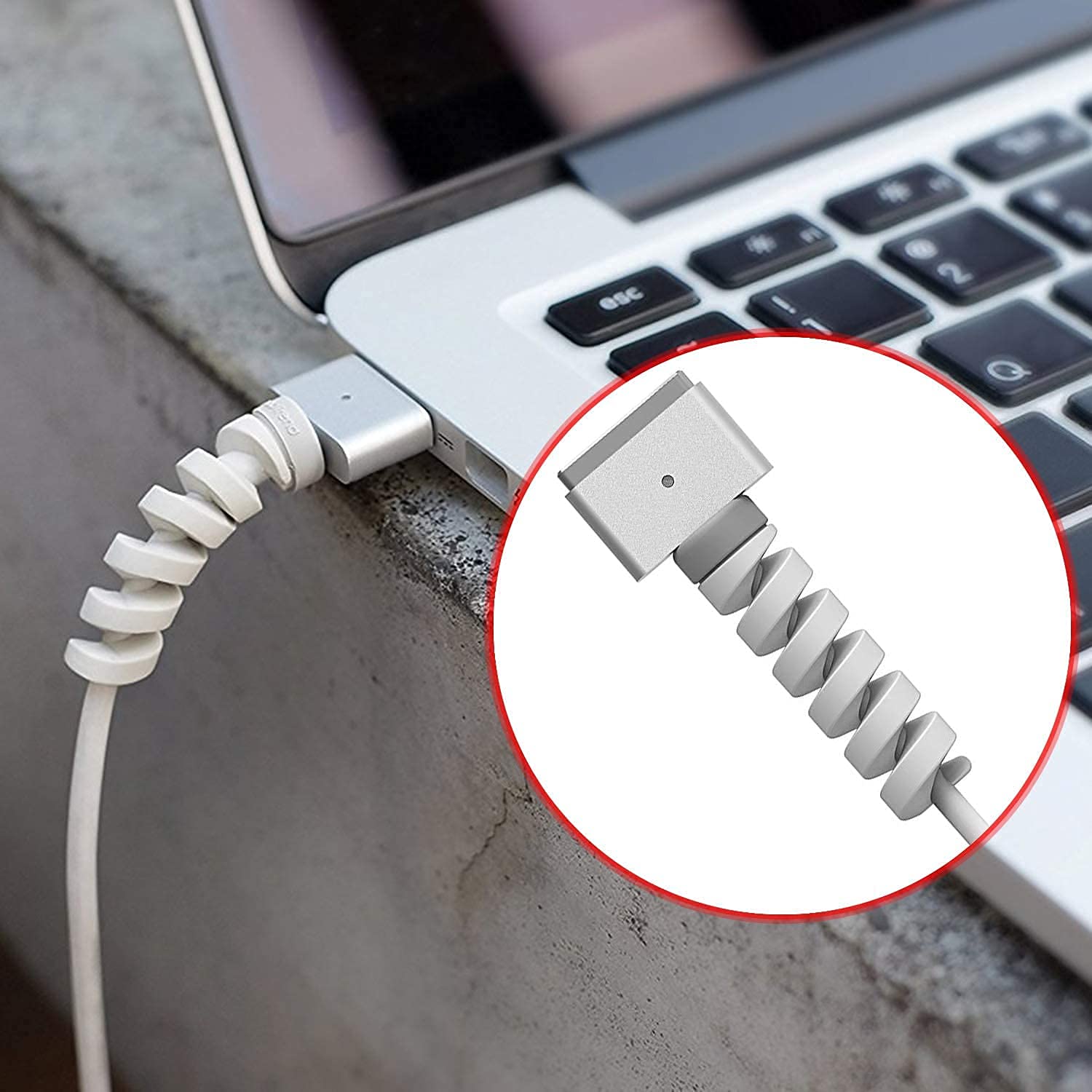 Casebasket Spiral Charger Spring Cable & Wire Protector - view 5