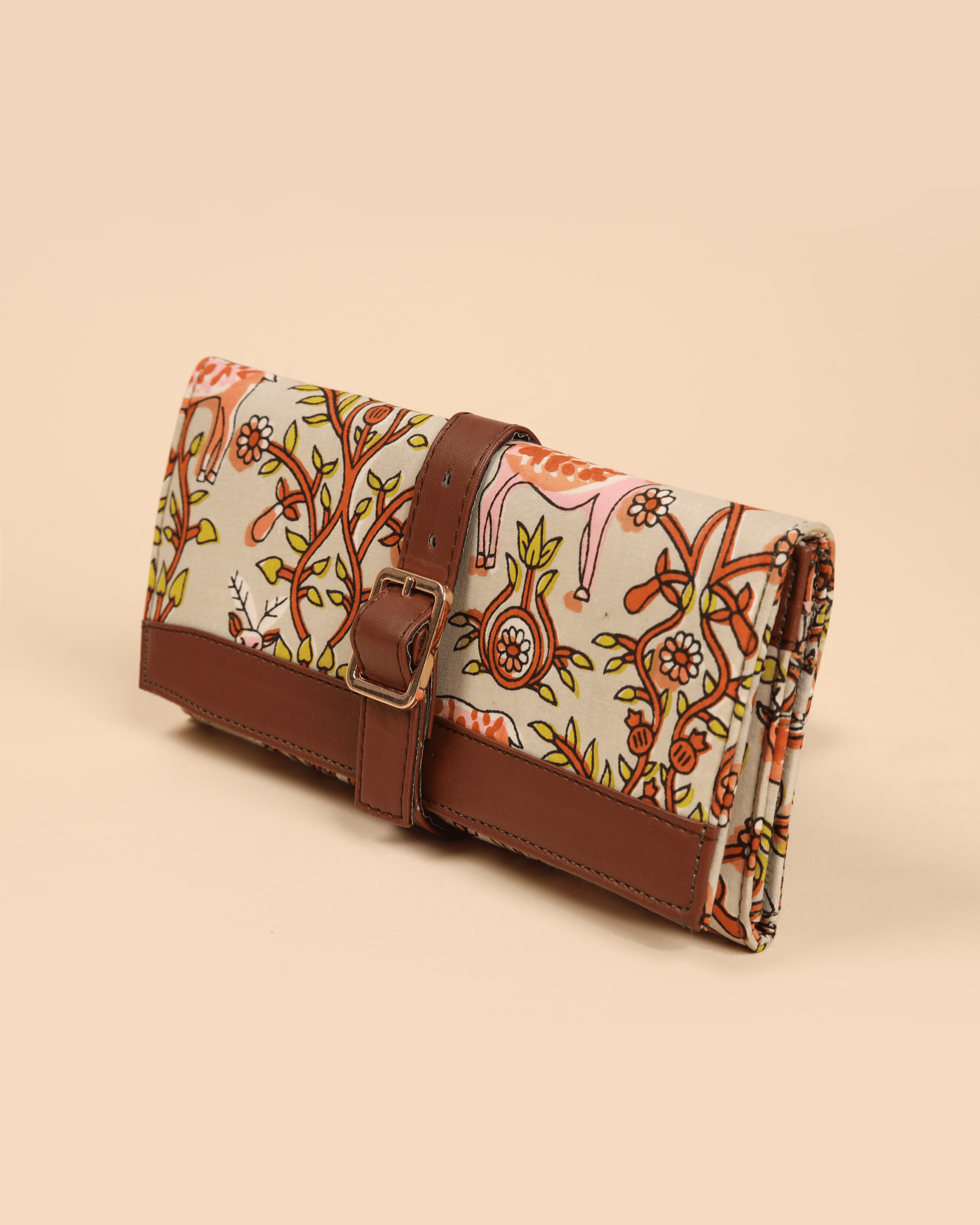 Aachho Pastel Petals Handblock Wallet