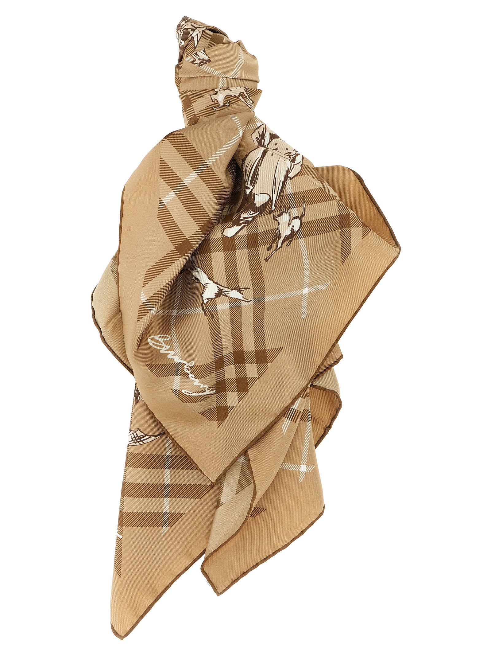Burberry Check Mates Scarf – 100% mulberry silk