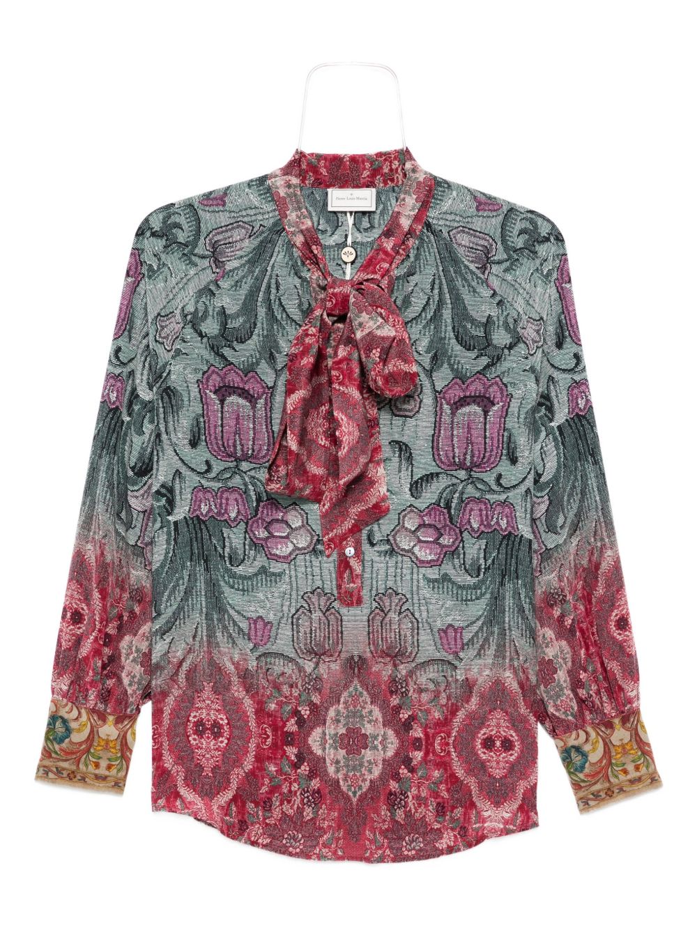 Pierre Louis Mascia Printed silk shirt – SILK 100%