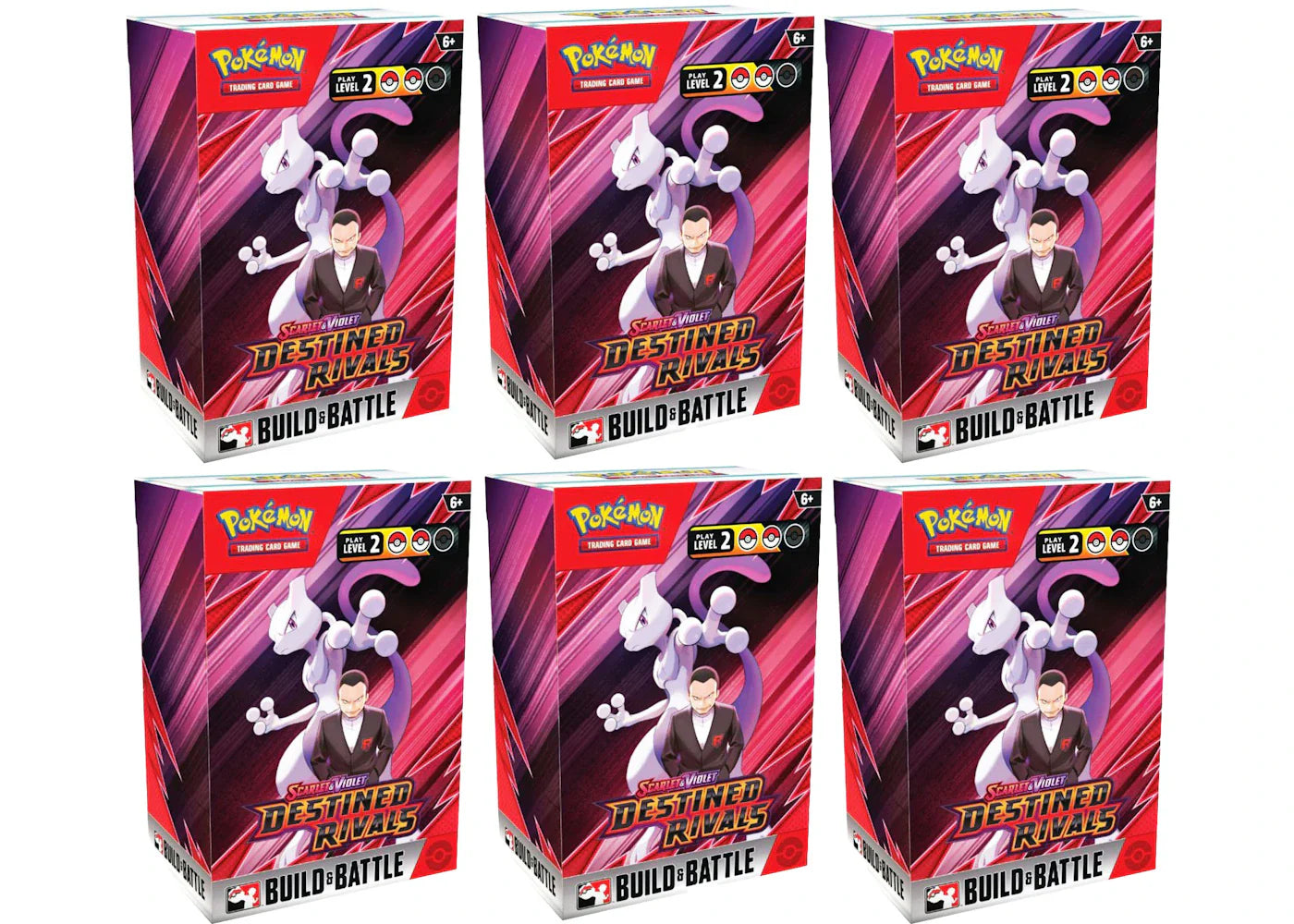 Scarlet violet destined – 2025 Pokémon Scarlet & Violet Destined Rivals Build & Battle Box 6x Lot