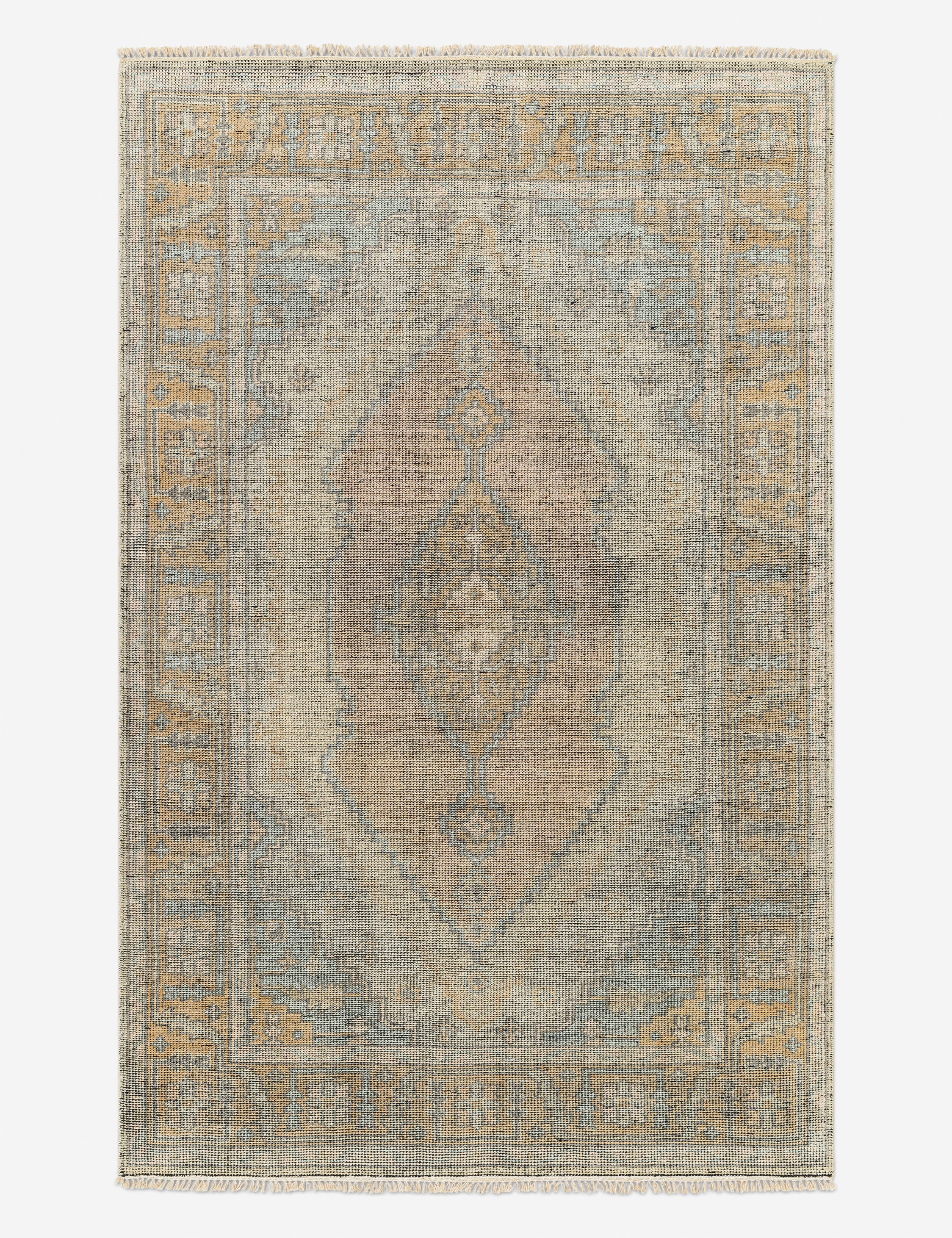 Lulu and Georgia Kabir Hand-Knotted Wool-Blend Rug - view 2