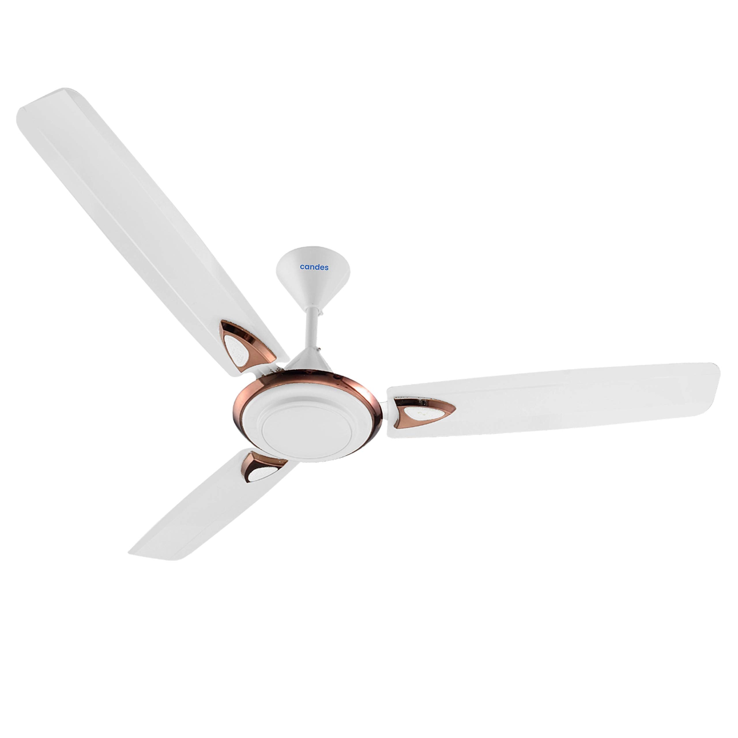 Candes Breeza 1200mm/48 inch High Speed Anti dust Decorative 5 Star Rated Ceiling Fan 400 RPM with 2 Yrs Warranty (Pack of 1,Coffee Brown) (White, Pac