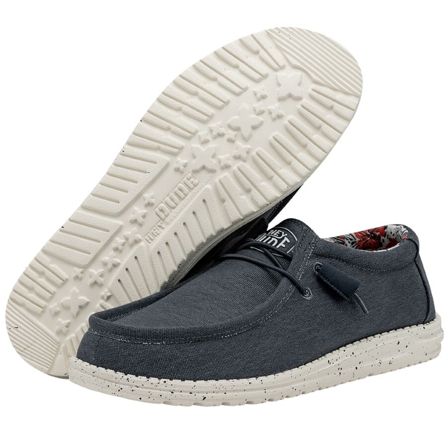 HEYDUDE Shoes Wally Stretch - Blue – Men's - view 3