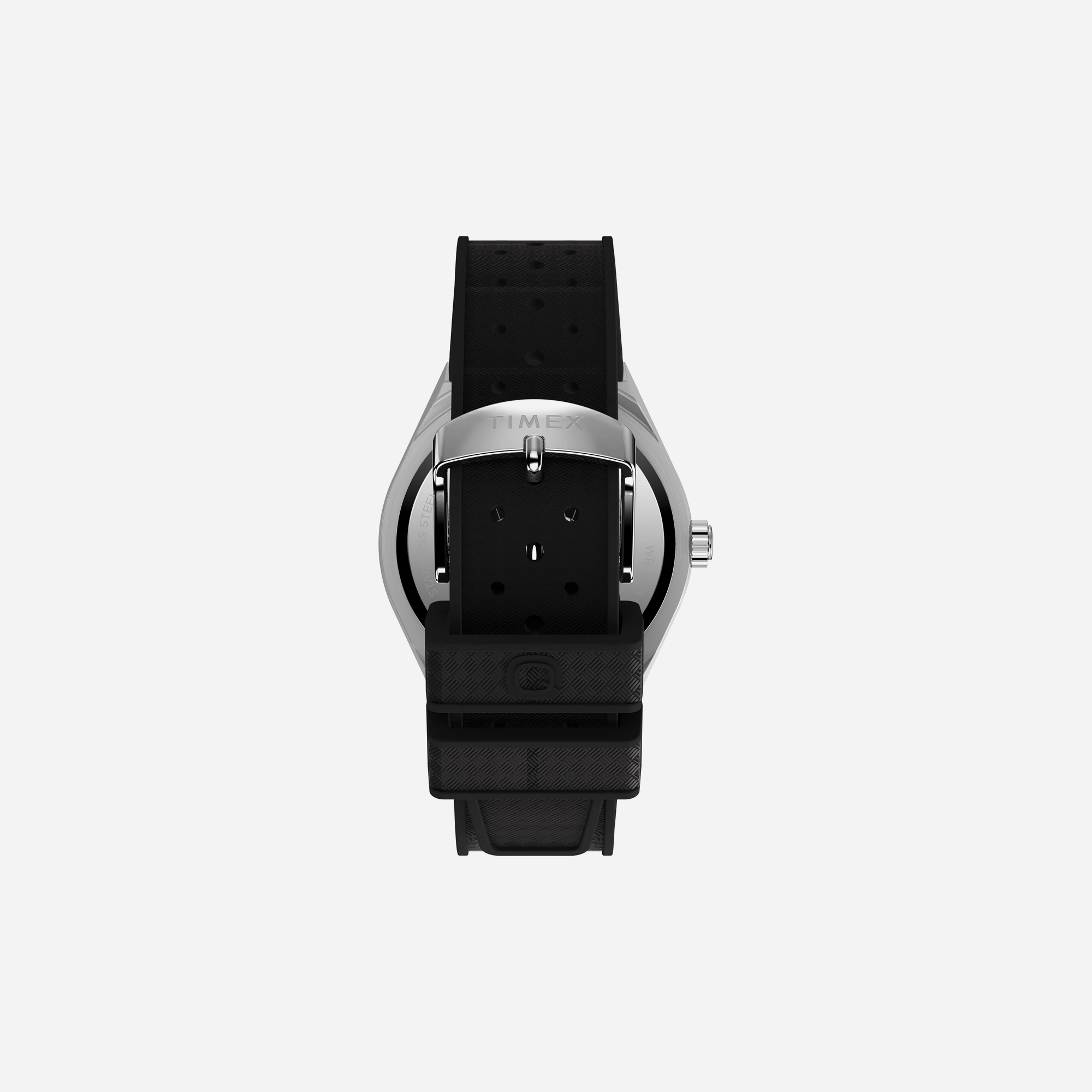 Q Timex 39mm Round Dial Analog Silver-Tone Watch - view 3