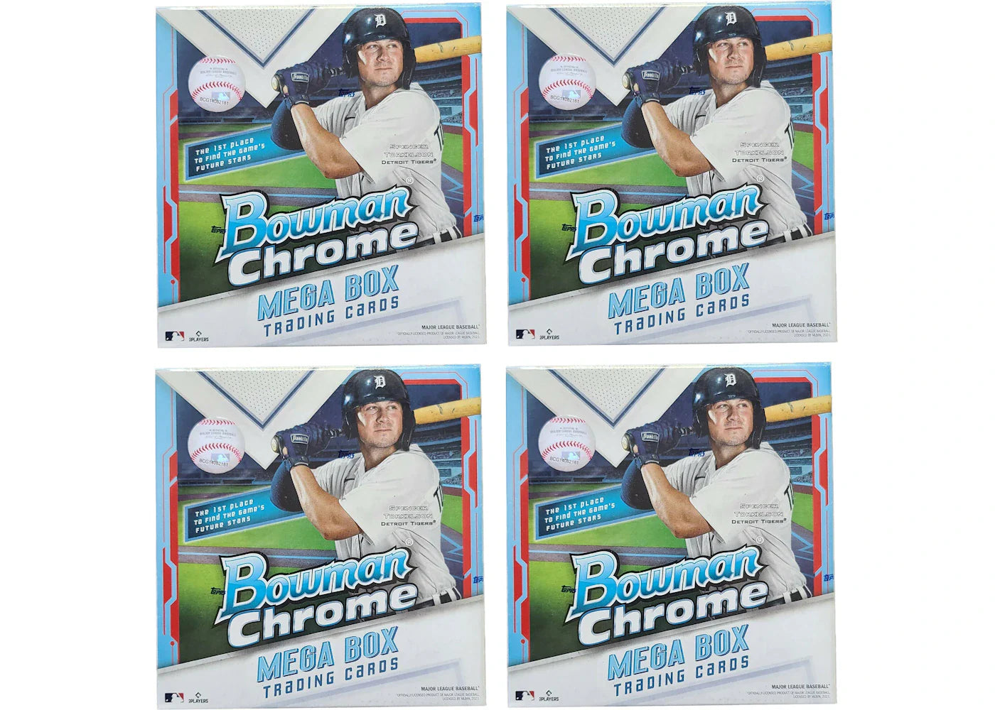 2021 Bowman Chrome Baseball Mega Box 4x Lot